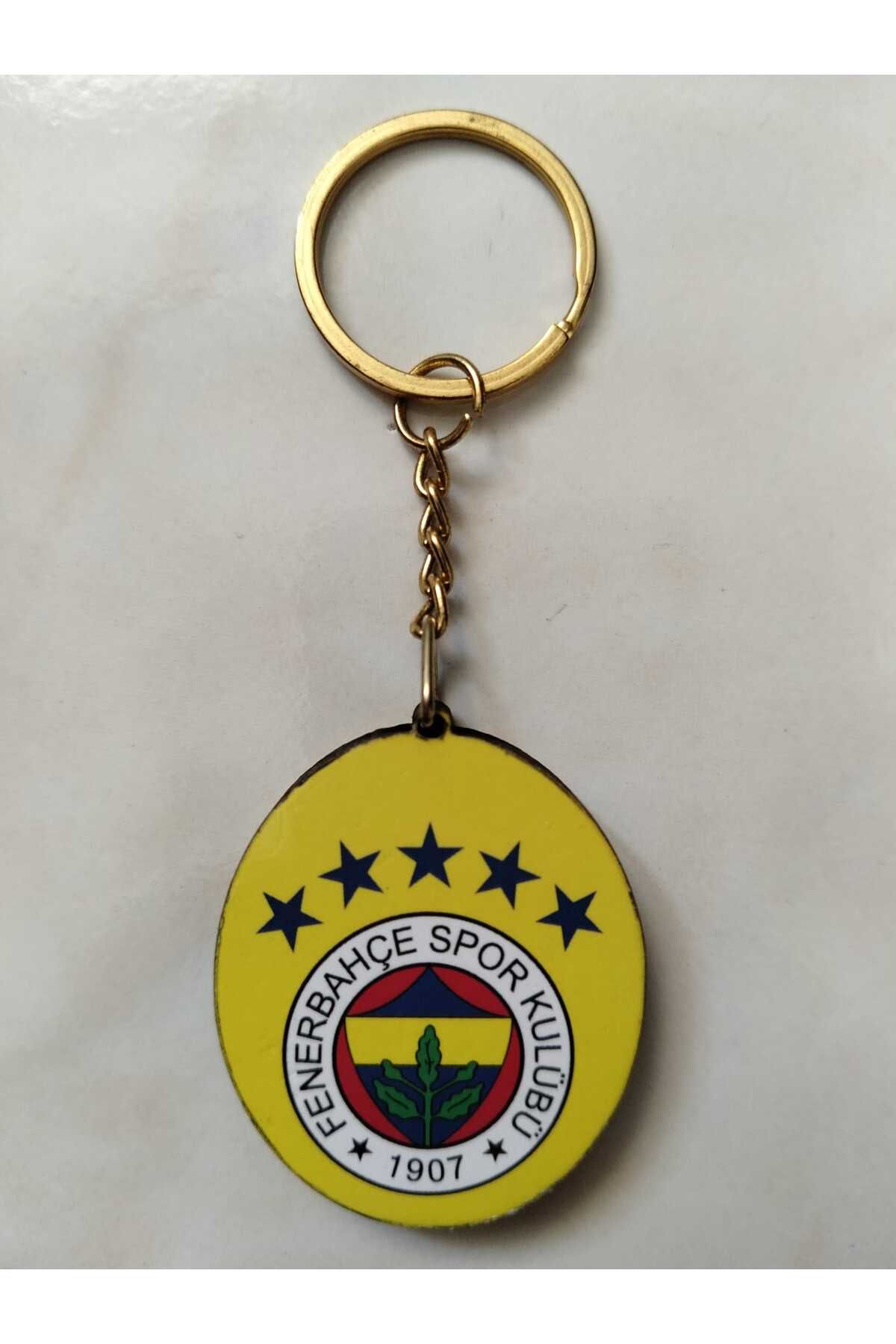 Yellow Rise Fener Logolu Ahşap Anahtarlık