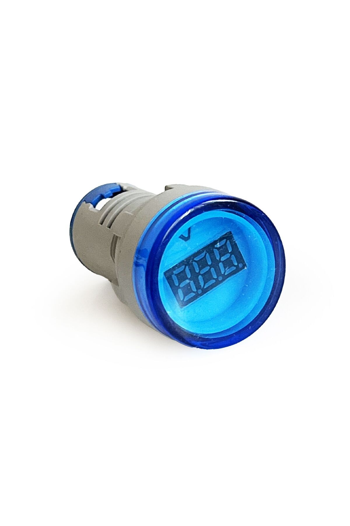 AEK-Tech Mini Dijital Voltmetre 22MM AC 60-500V LED Mavi Işık