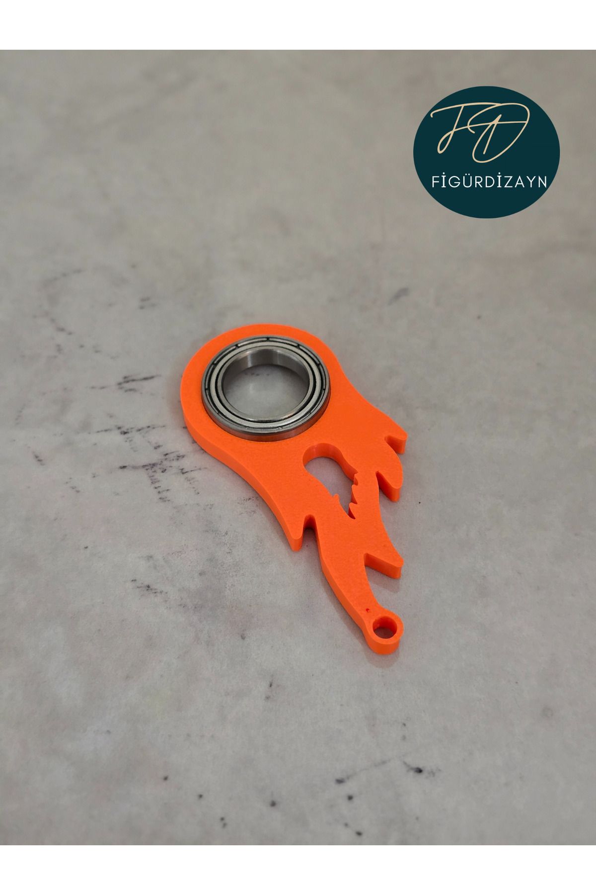 FigürDizayn Keyrambit Pro V3 Turuncu Rulmanlı Anahtarlık