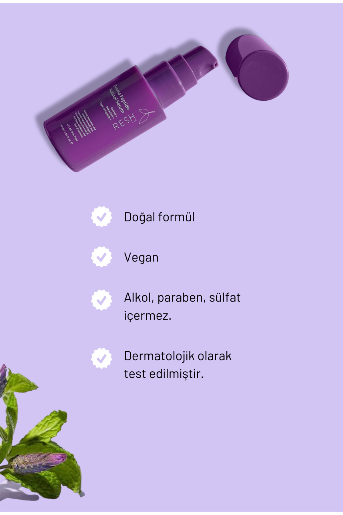 RESH LAB-Derma Peptide Retinol Serum 30ml - Retinol Peptide Serum 7