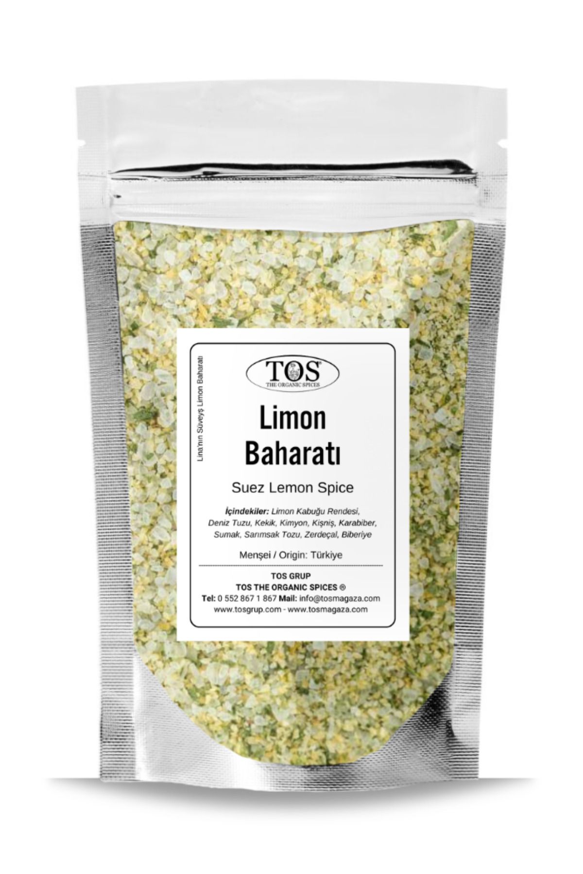 TOS The Organic Spices Lina'nın Süveyş Limon Baharatı 250 gr Lina's Suez Lemon Spice