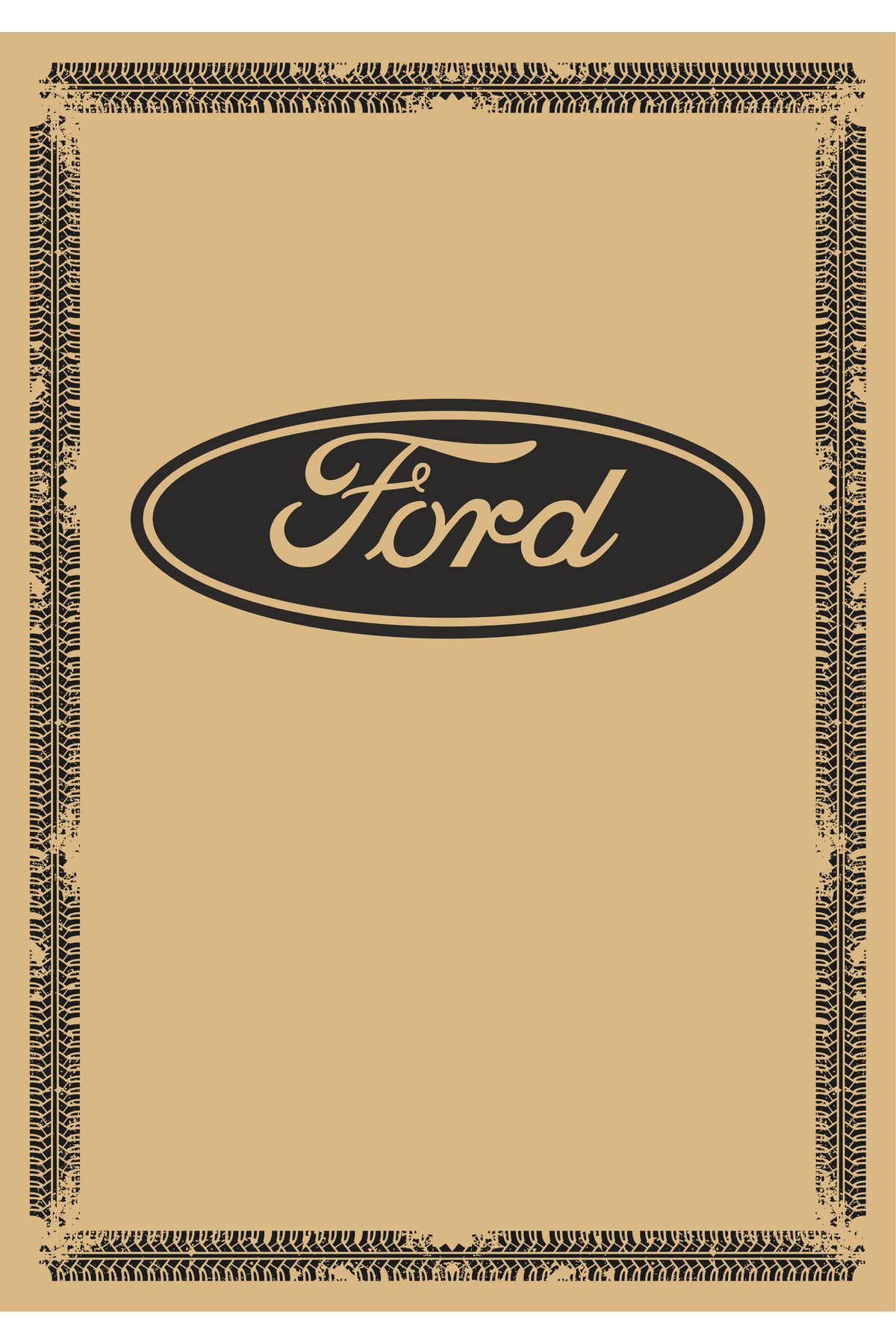 Universal Paspas Kağıdı Ford Logolu 100 Ad. 35X50 cm