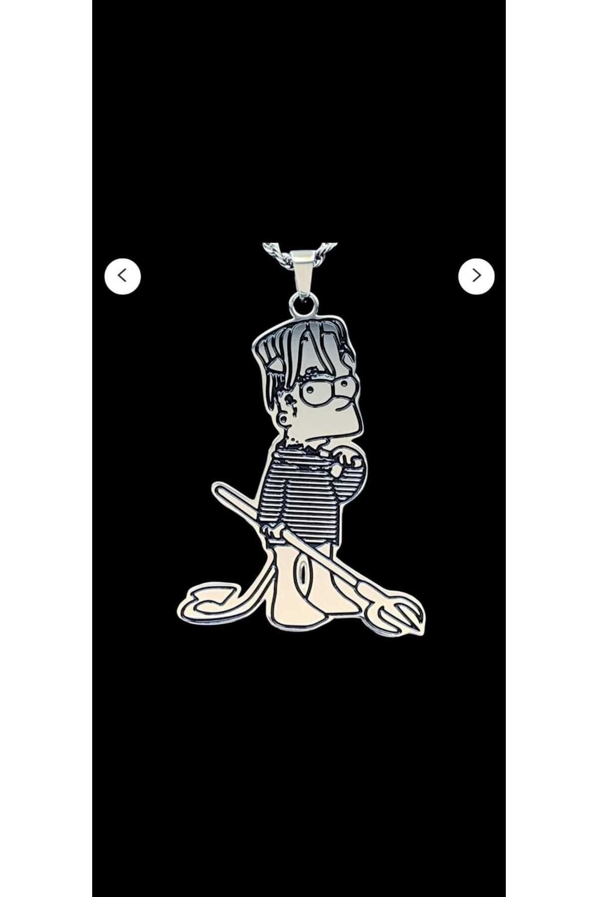 AfterNeck Lil Peep Simpson Gümüş Kolye 925