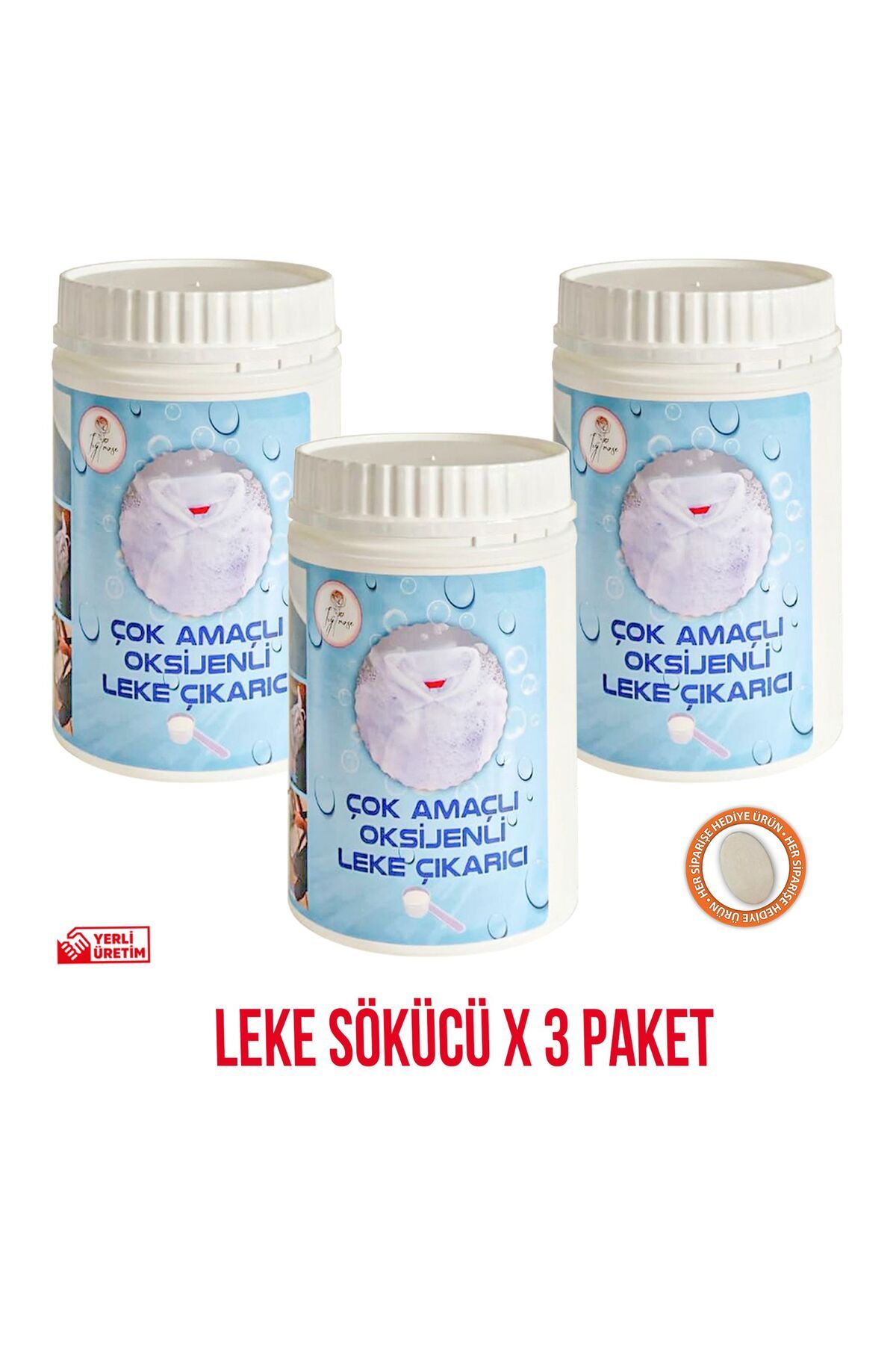 IVY ROSE Çamaşır Leke Temizleyici Oksijen 150 Yıkama 3 Paket