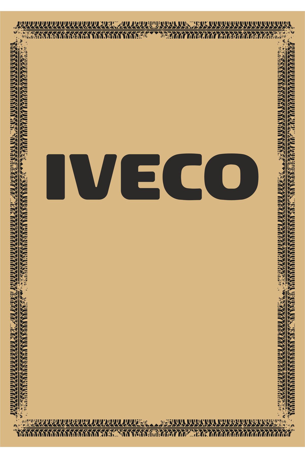 Universal Paspas Kağıdı Iveco Logolu 100 Ad. 35X50 cm