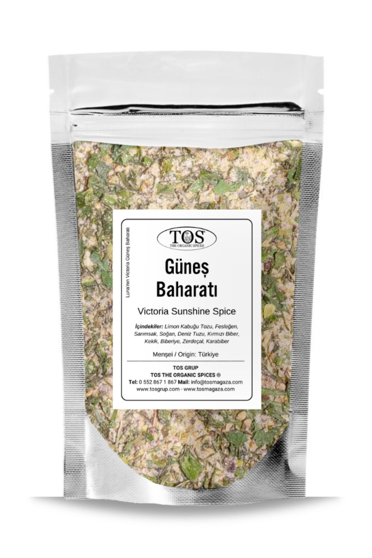 TOS The Organic Spices Luna'nın Victoria Güneş Baharatı 500 gr Luna's Victoria Sunshine Spice