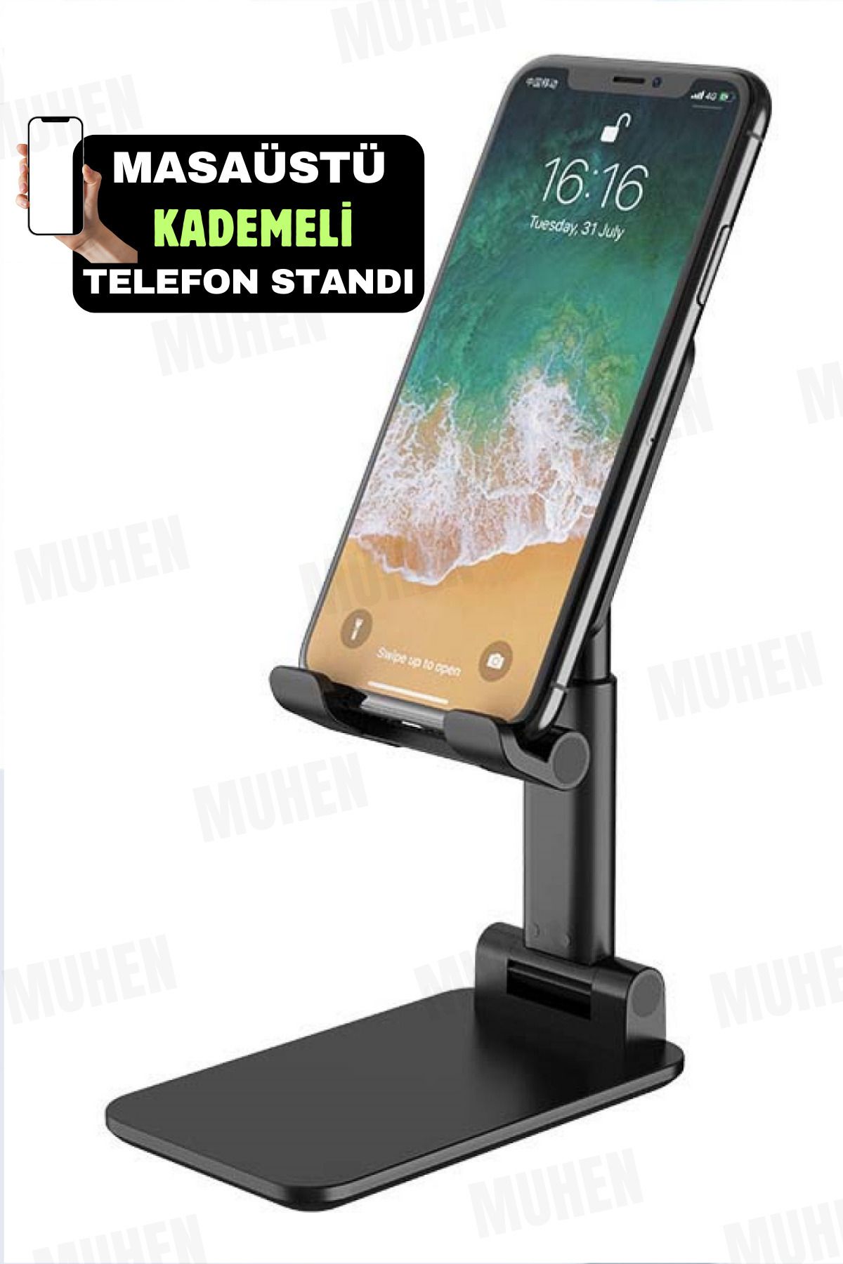 Yenilig Masaüstü Telefon ve Tablet Standı – 2 Kademeli Yükseklik Ayarı ve Esnek Açılar İçin Tutucu