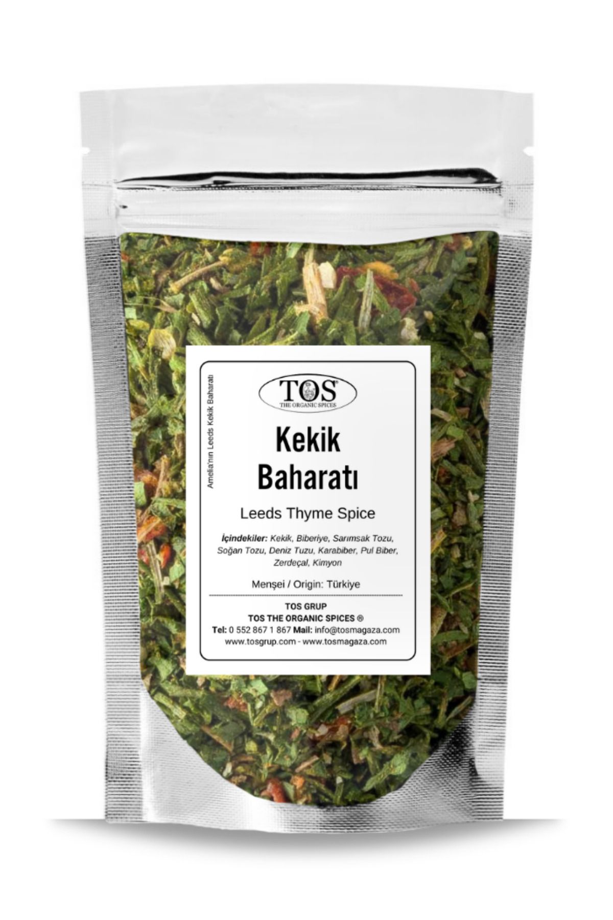 TOS The Organic Spices Amelia'nın Leeds Kekik Baharatı 100 gr Amelia's Leeds Thyme Spice