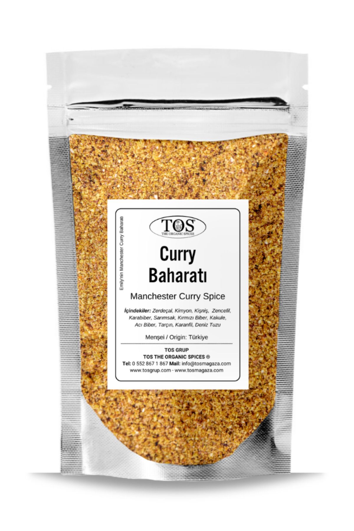 TOS The Organic Spices Emily'nin Manchester Curry Baharatı 250 gr Emily's Manchester Curry Spice