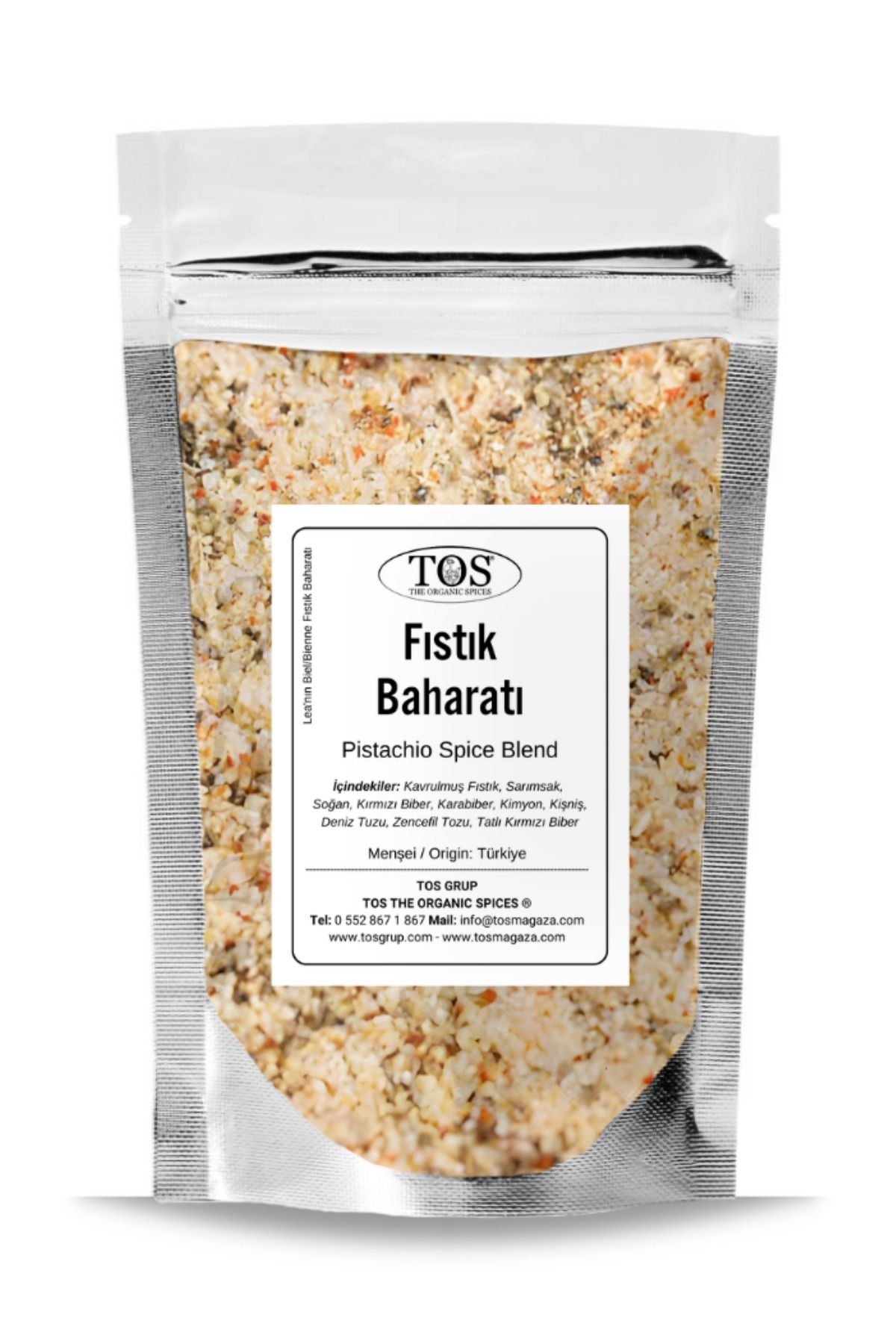 TOS The Organic Spices Lea'nın Biel/Bienne Fıstık Baharatı 500 gr Lea's Biel/Bienne Pistachio Spice