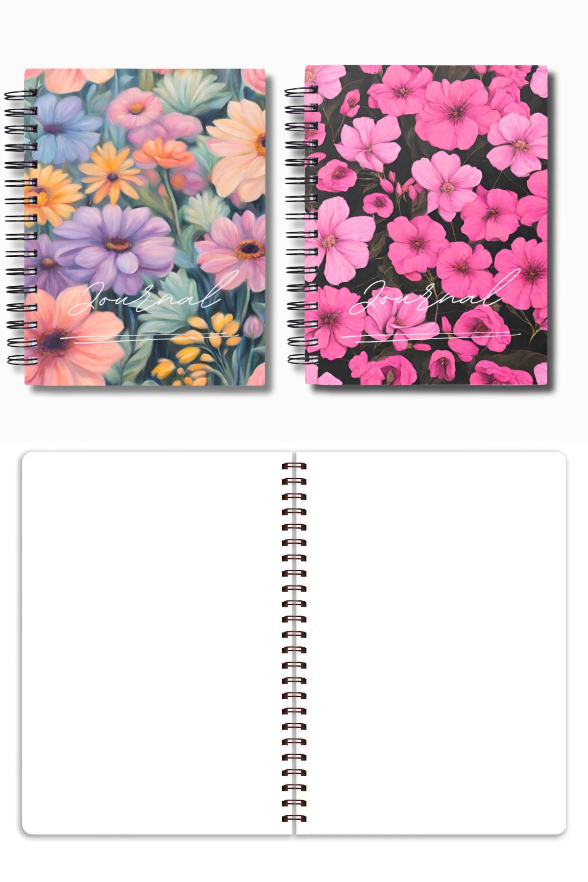Craft-Spiralbound Notebook - A5 Size, 90 Sheets |   4 Pieces 4