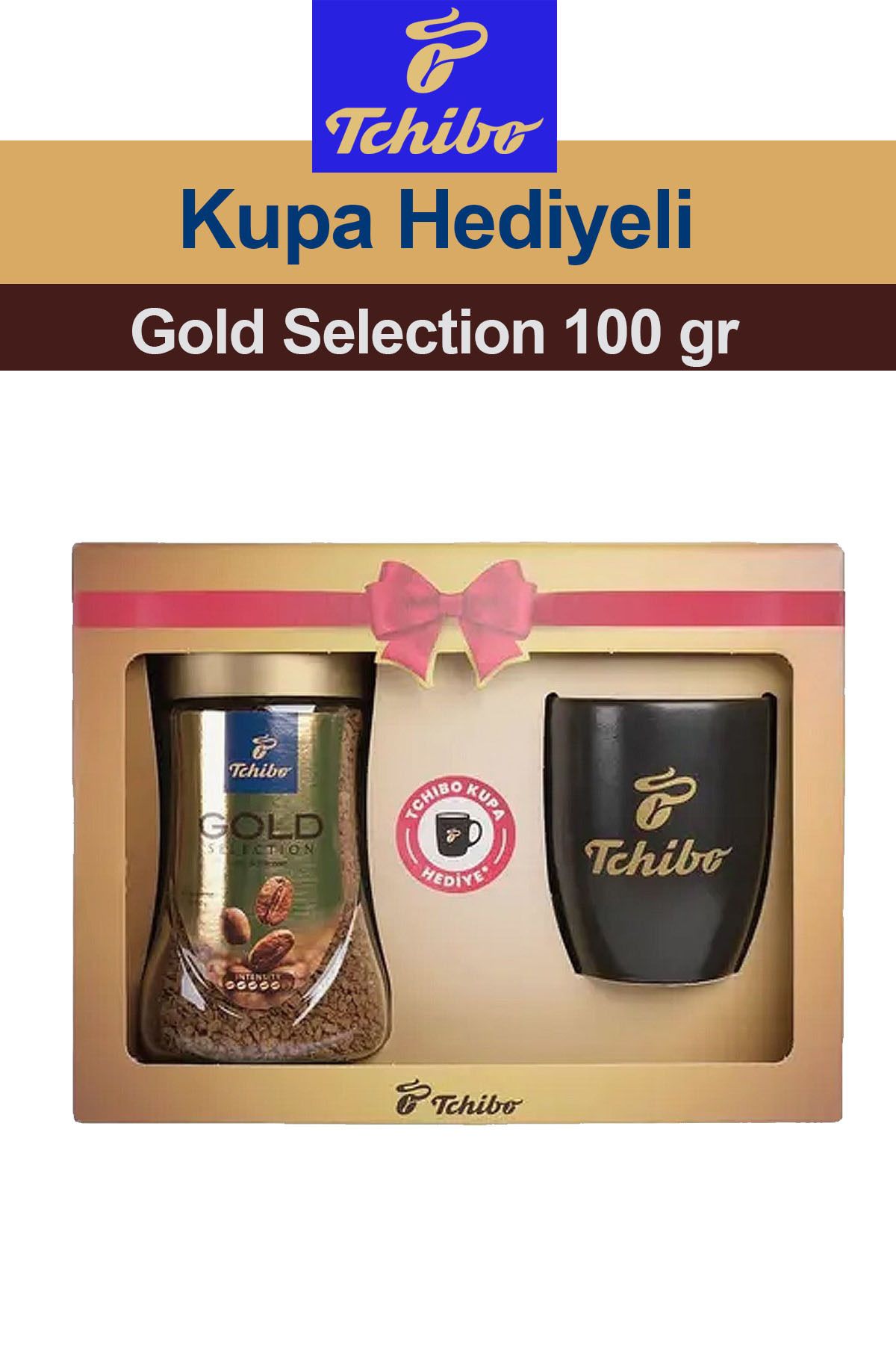 Tchibo Gold Selection 100 gr Kahve Tchibo Kupa Hediyeli | Kahve Hediye Seti