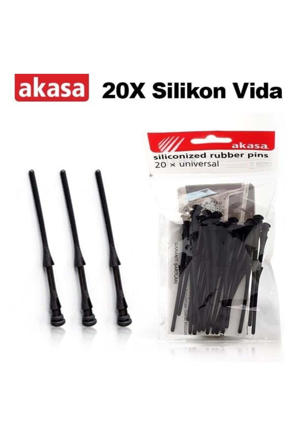 Hızlı Stok AKASA AK-MX003 20 x Sessizleştirici Silikon Fan Vidası