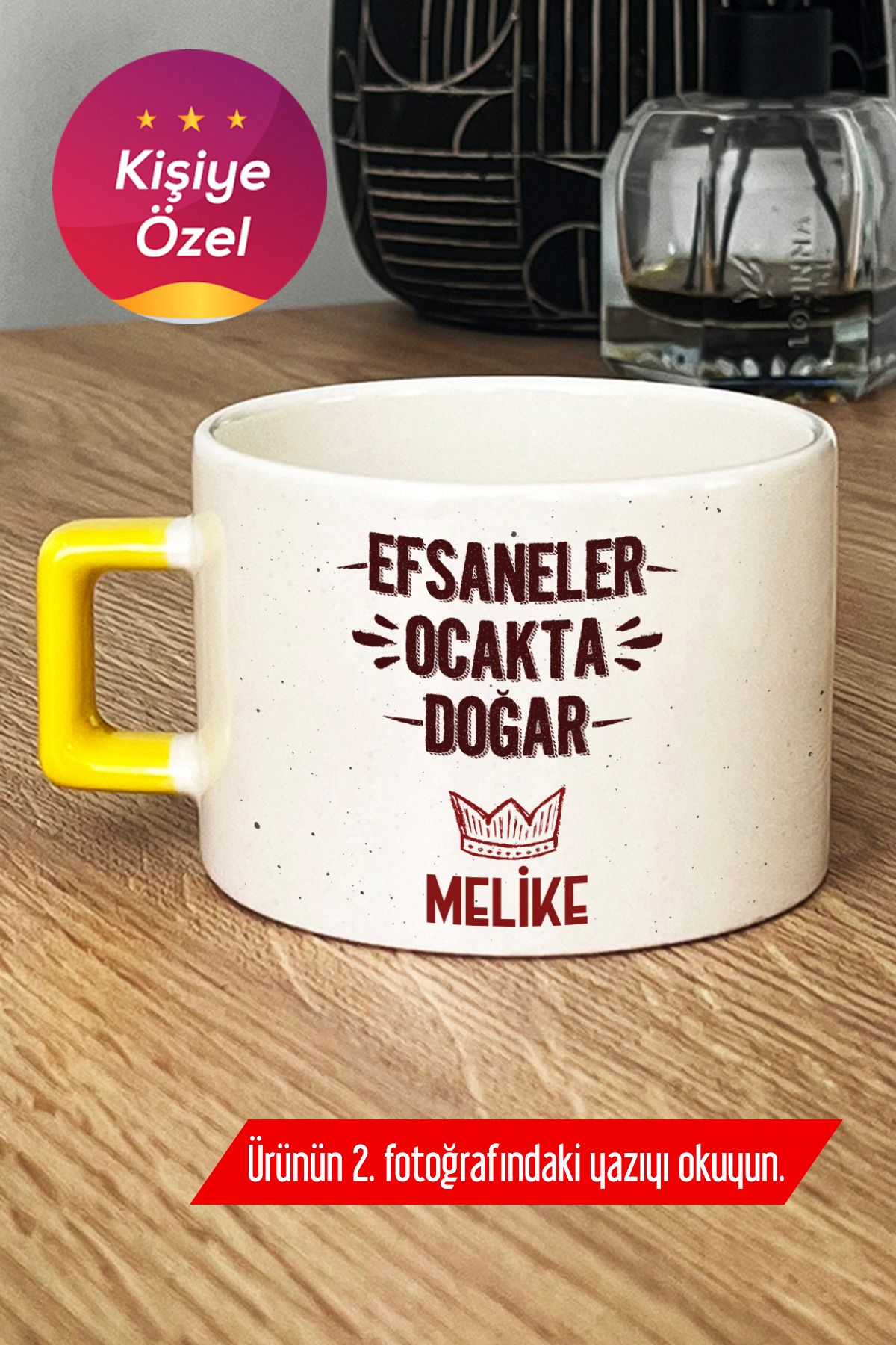 Hedizu Kişiye Özel Efsaneler Ocakta Doğar Lüks Fincan Sarı Doğum Günü Hediyesi A9F A0B