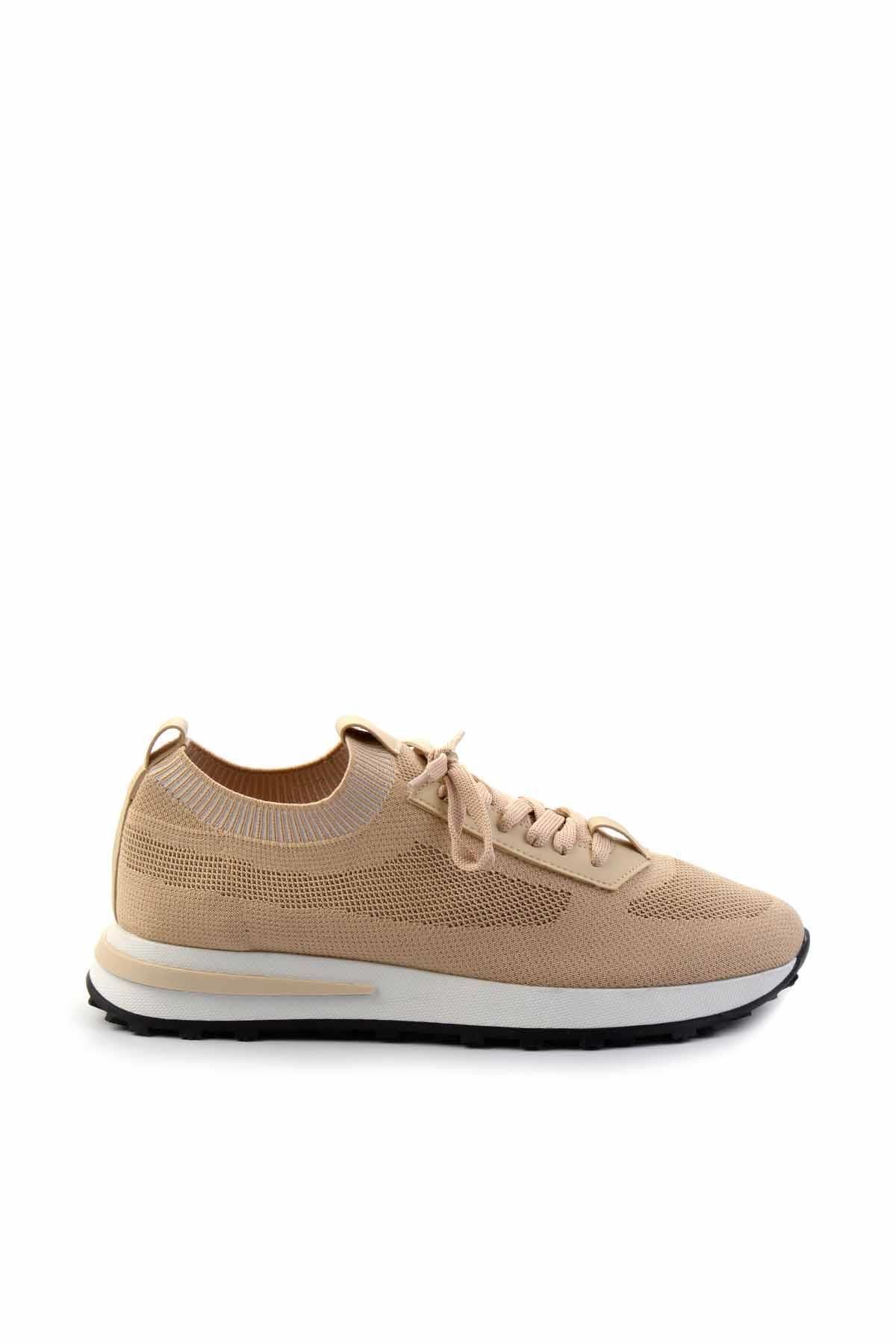 Bambi-Beige Knitwear Men's Sneakers E 01673900082 1