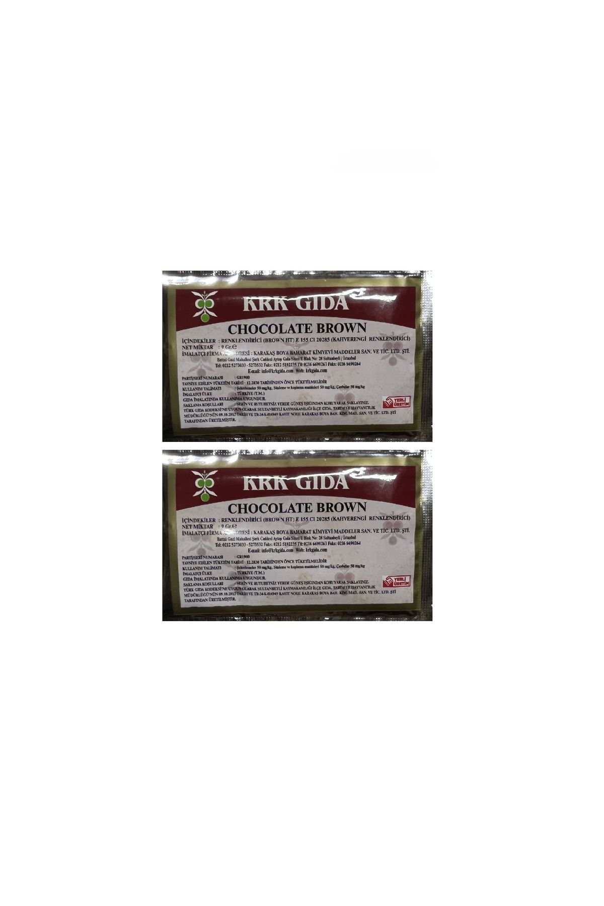 Krk Gıda-Powder Brown Food Dye - 9 Gr 2 Colorants 1