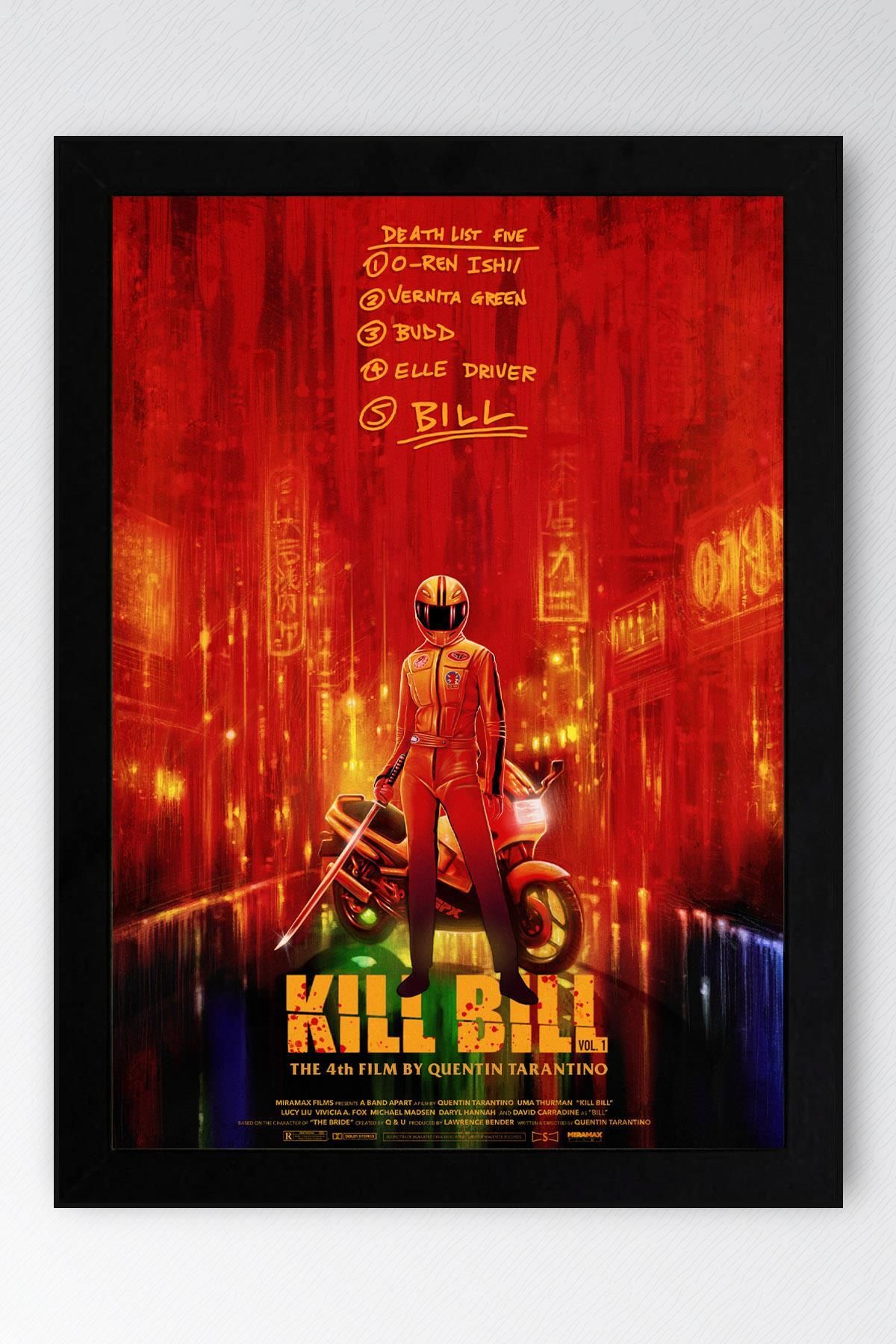 Saturn Kill Bill Çerçeveli Tablo - Film Posteri Tablo