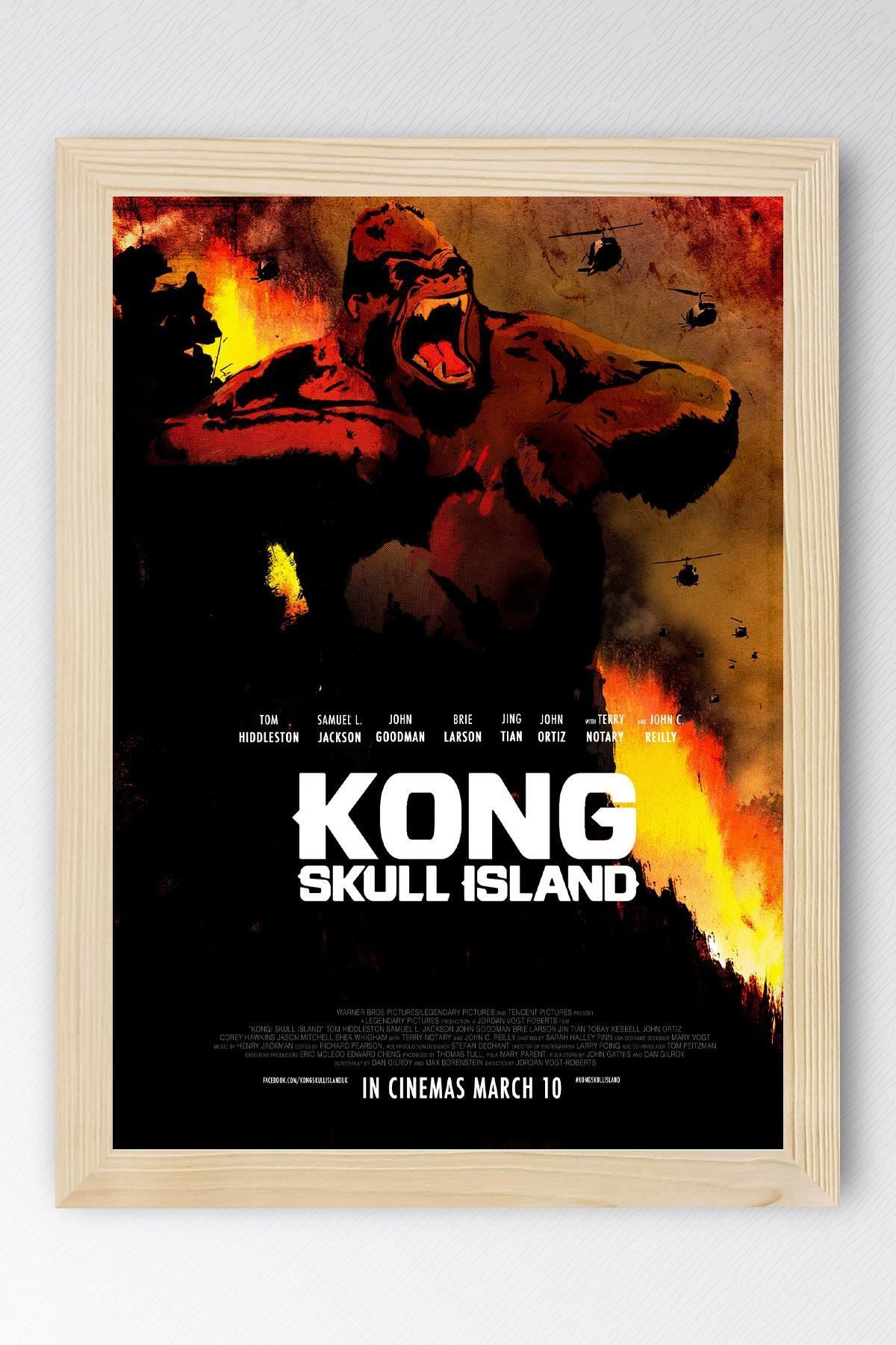 Saturn Kong Skull Island Çerçeveli Tablo - Kafatası Adası Film Posteri Tablo