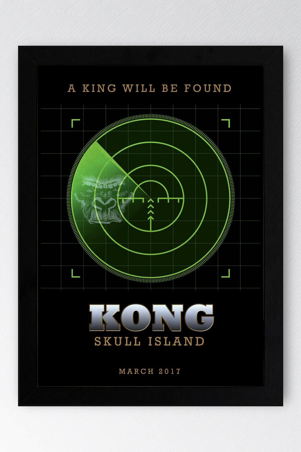 Saturn Kong Skull Island Çerçeveli Tablo - Kafatası Adası Film Posteri Tablo