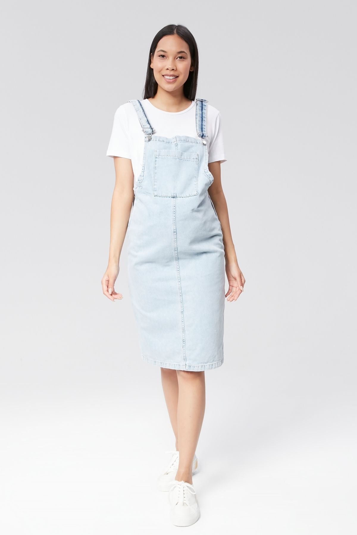 LYN MAMA-Johana Denim Jile Dress Snow Wash Light Blue 4