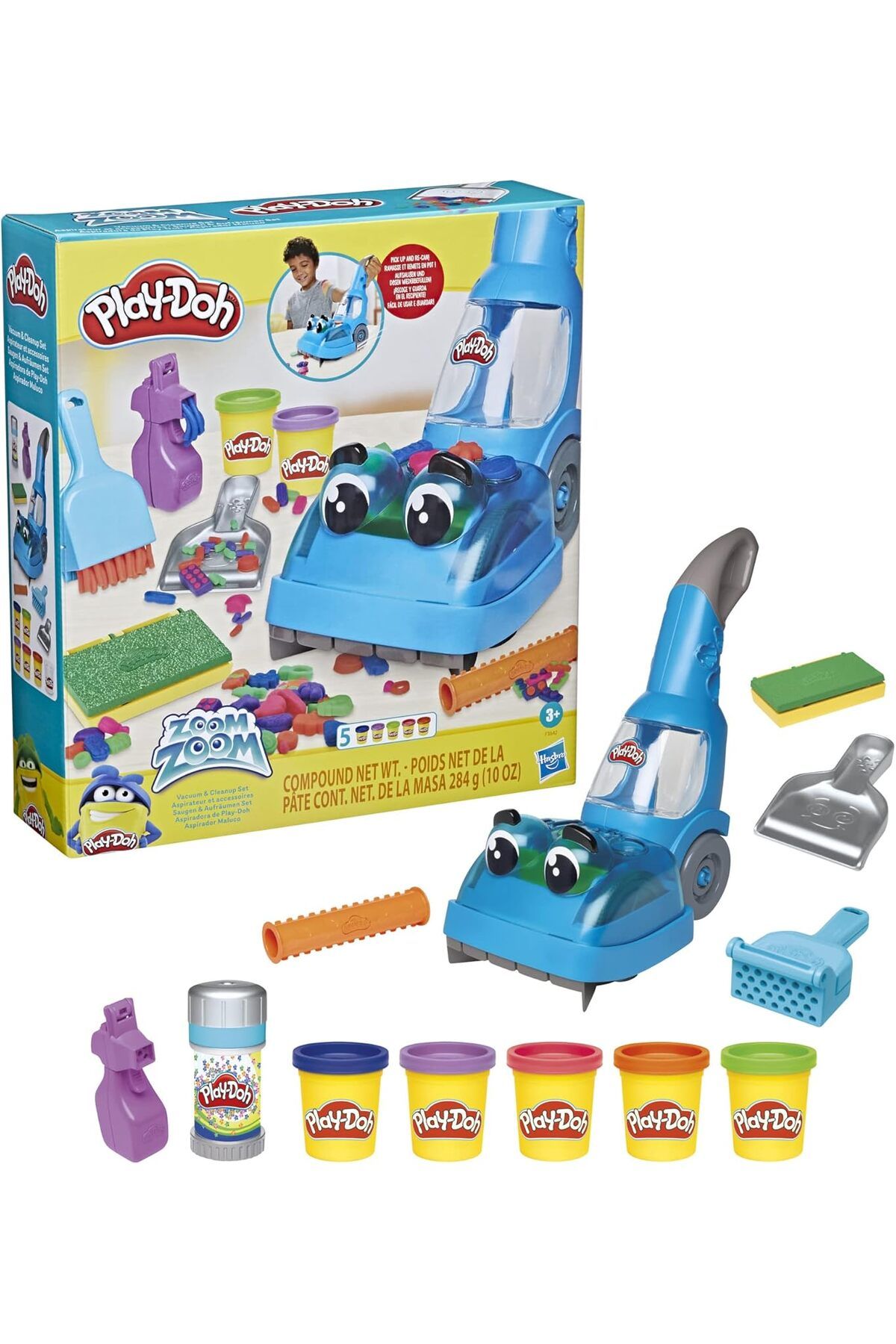 Play Doh-Play-doh Zoom Zoom Vacuum And Cleanup Set F3642 2