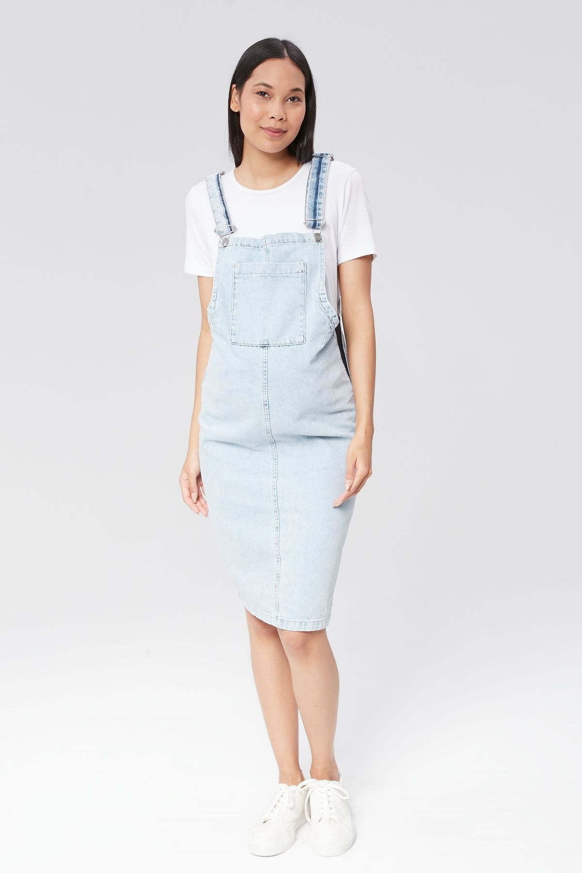 LYN MAMA-Johana Denim Jile Dress Snow Wash Light Blue 2