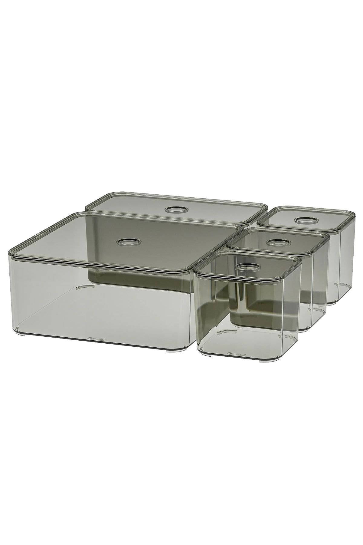 Binbirreyon-5 Pieces Organize Box with Lid - Drawer Organizer Dd044 2
