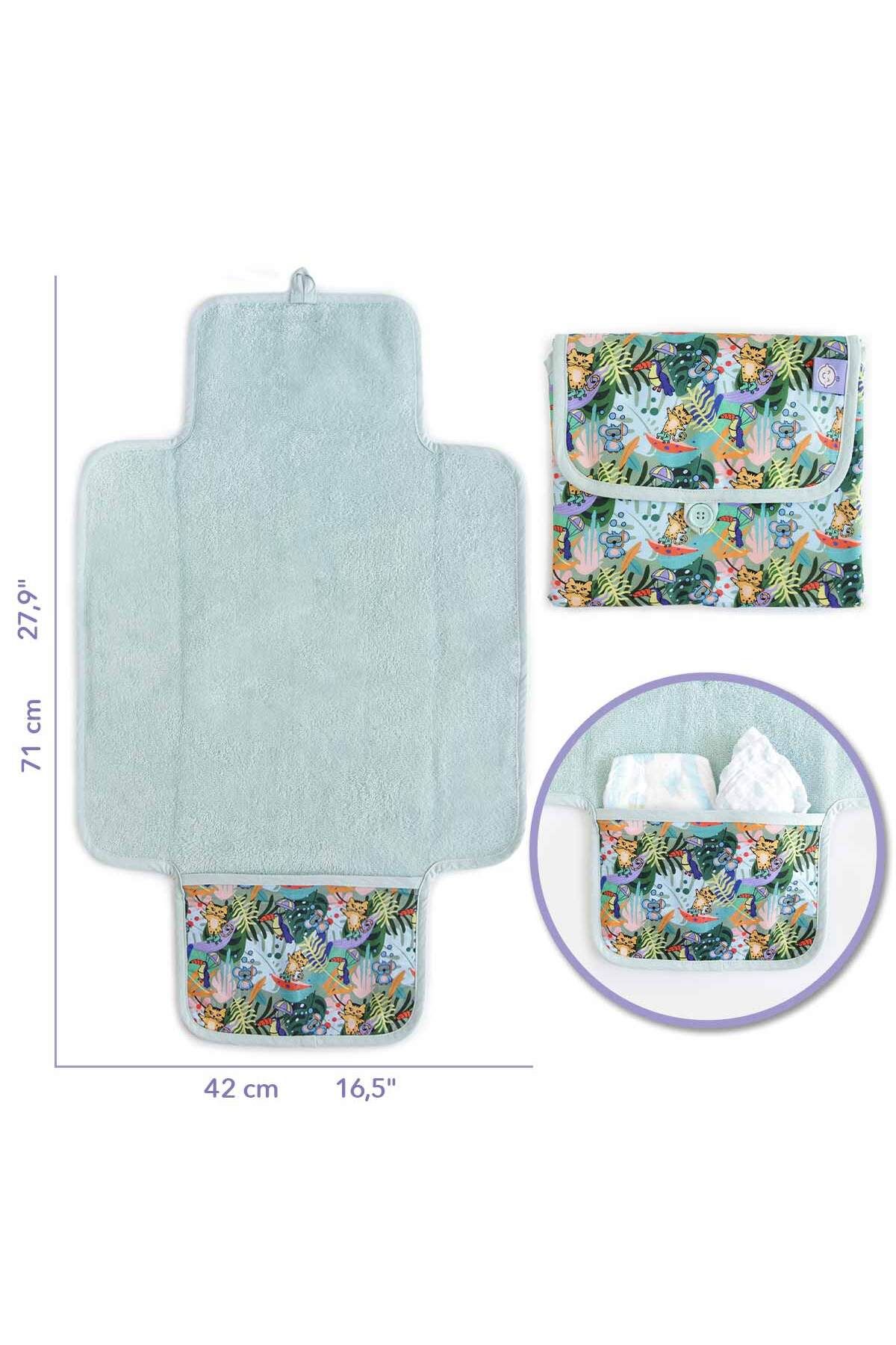Milk & Moo Saltea De Schimbat Scutece Pentru Bebeluși Milk&moo Jungle Friends Unisex - 0–6 months