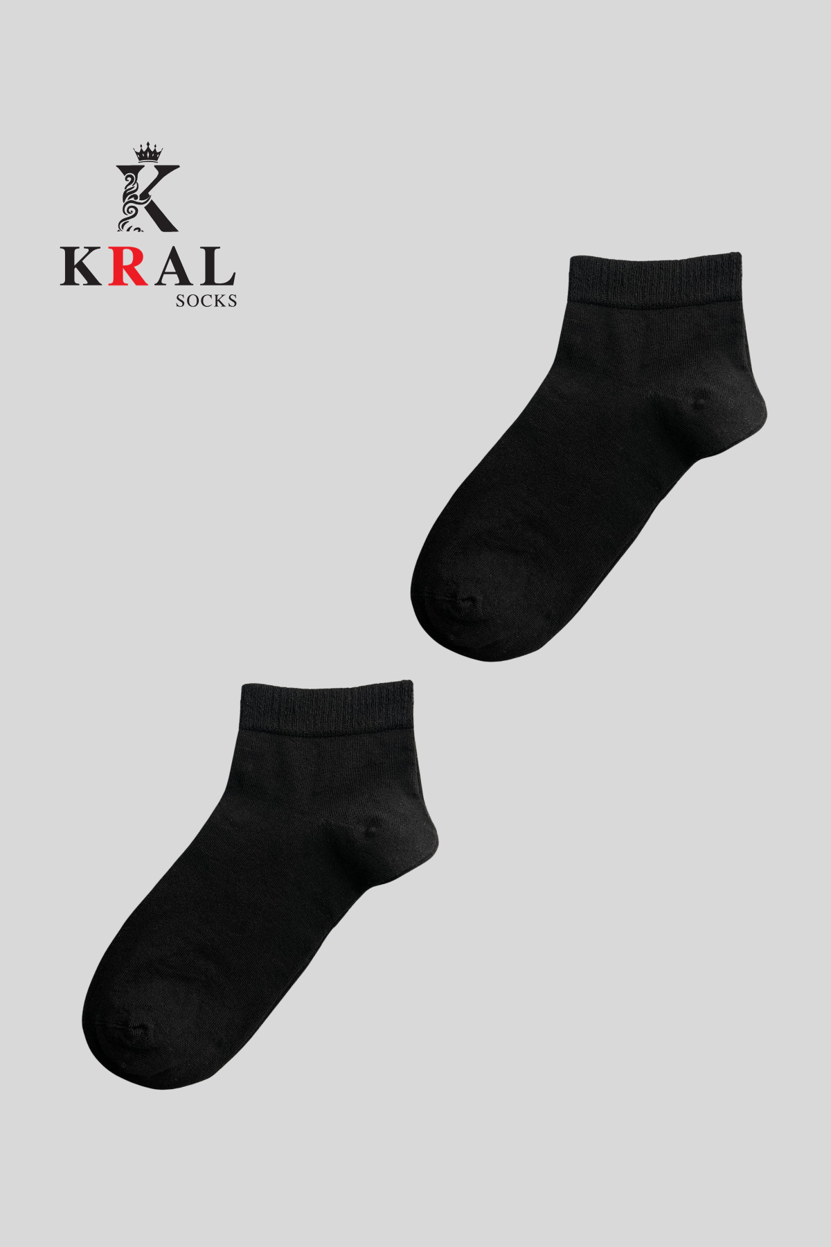 KRAL SOCKS  10 Çift Unisex Pamuklu Düz Desen Ekonomik Bilek Boy Çorap - Görsel 6
