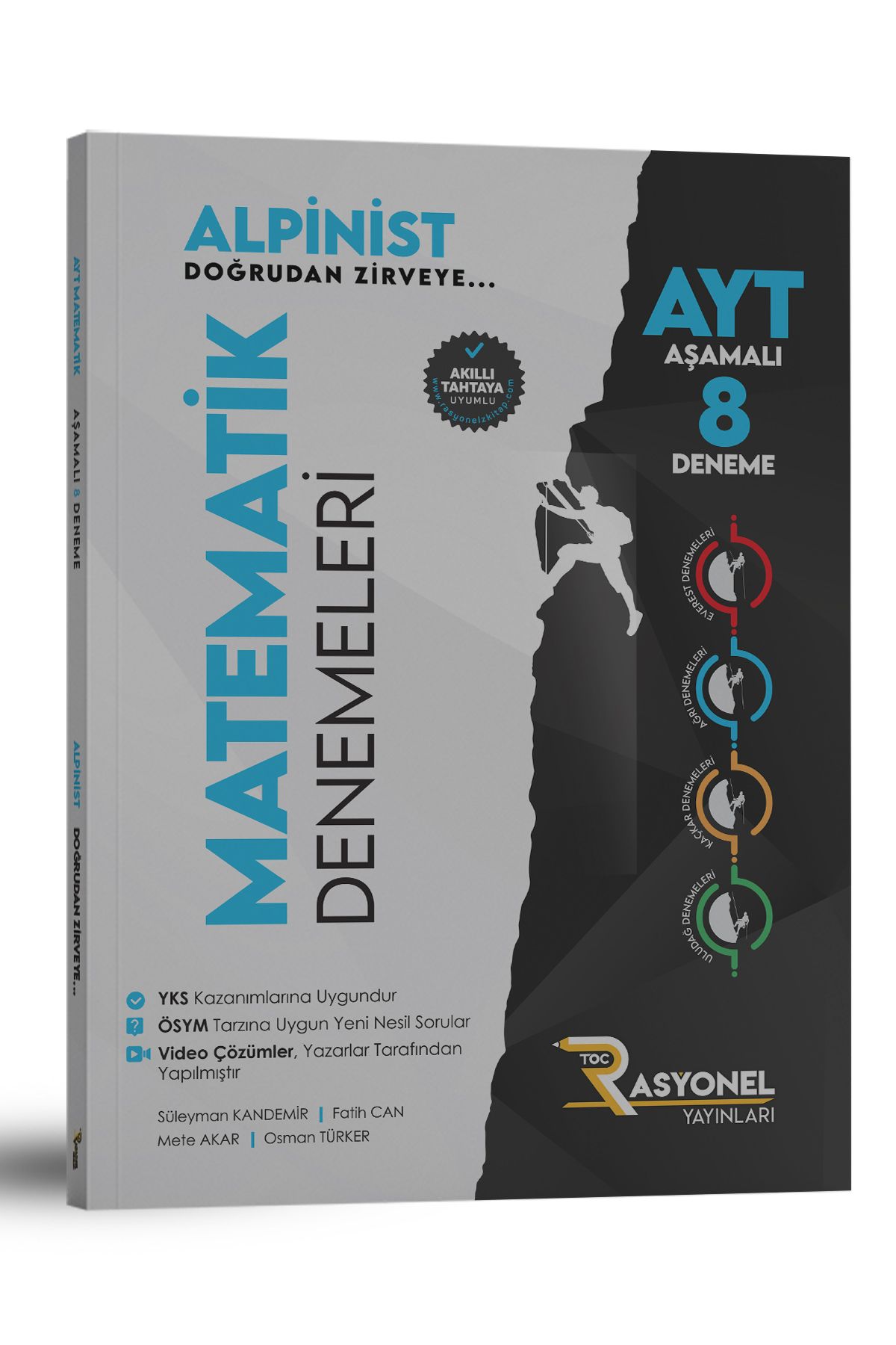 Navigasyon yayınları AYT Matematik 8 Aşamalı Deneme (Alpinist Serisi) (Müfredata Uygun)