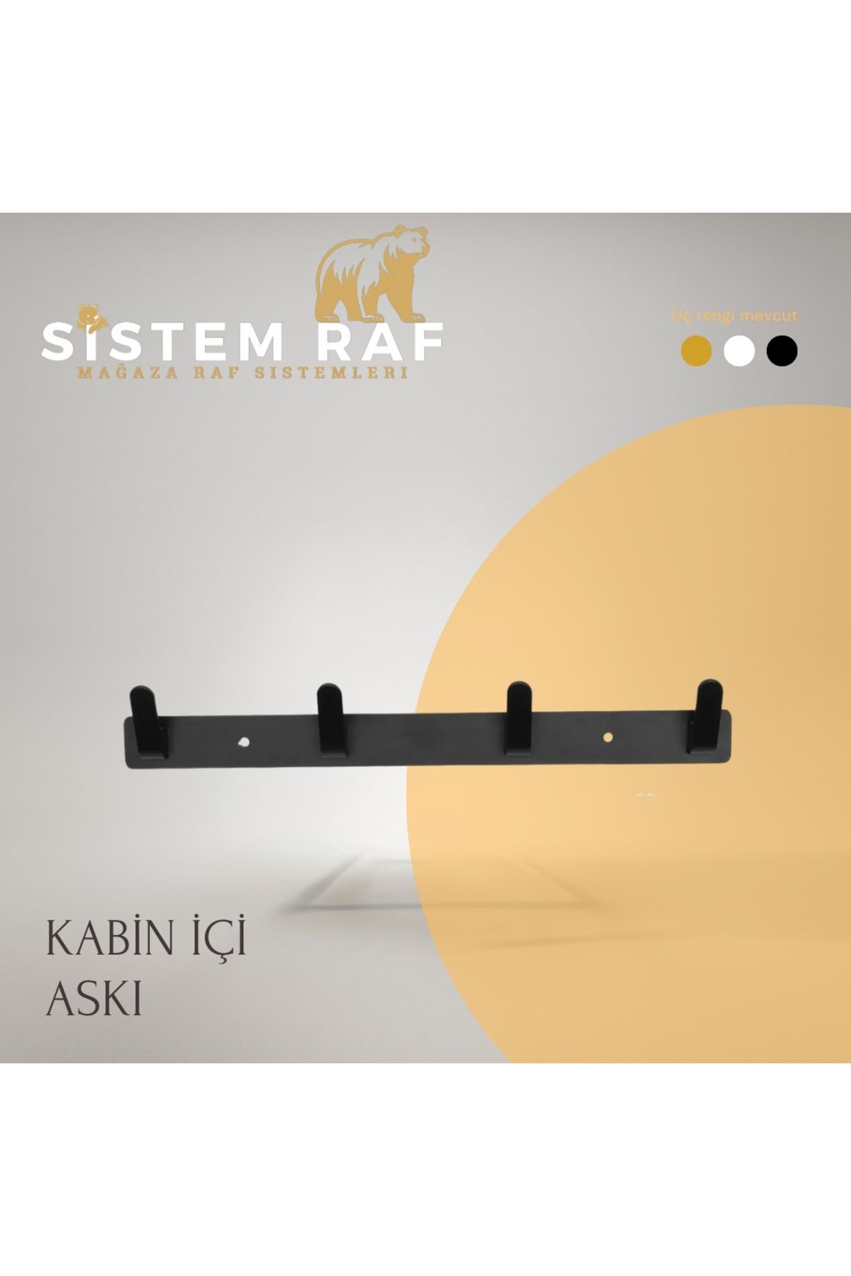 sistem raf Kabin İçi Askılık - Deneme Kabini Askılığı