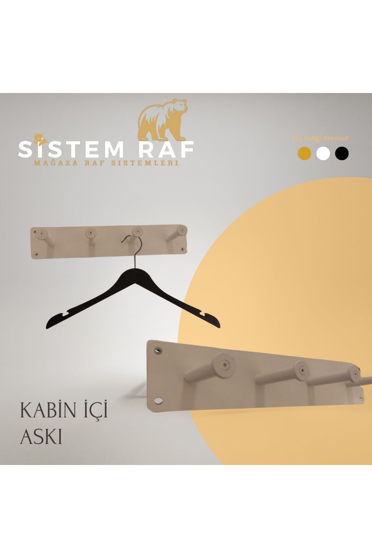 sistem raf Kabin İçi Askılık - Deneme Kabini Askılığı