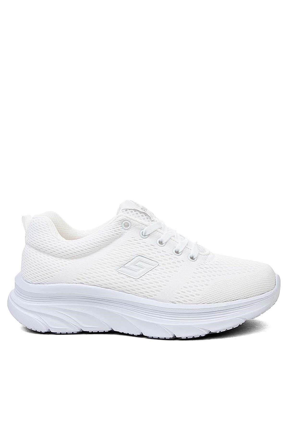 ALTUNTAŞ parley  Unisex Kadın - Kız Bağcıklı Anatomik Taban Bez Sneaker Spor Ayakkabı - Beyaz