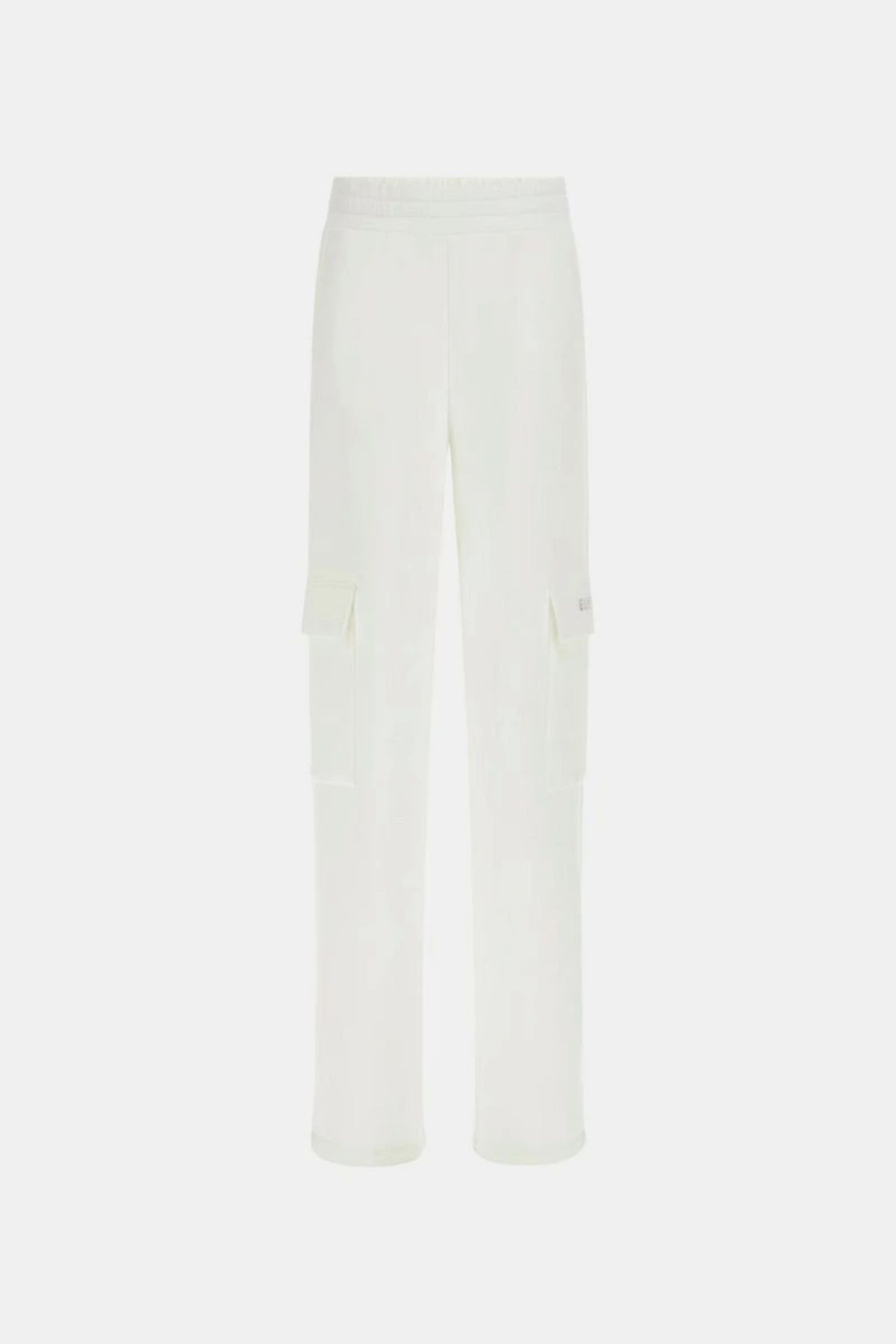 Guess-Women's White Scuba Cargo Pants 1