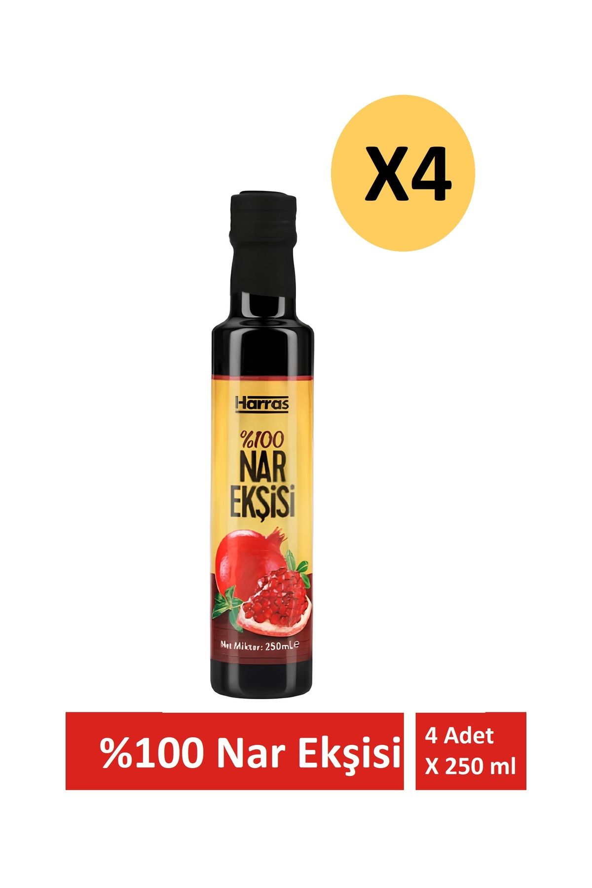 Nar ekşisi %100 4 Adet X 250 ml