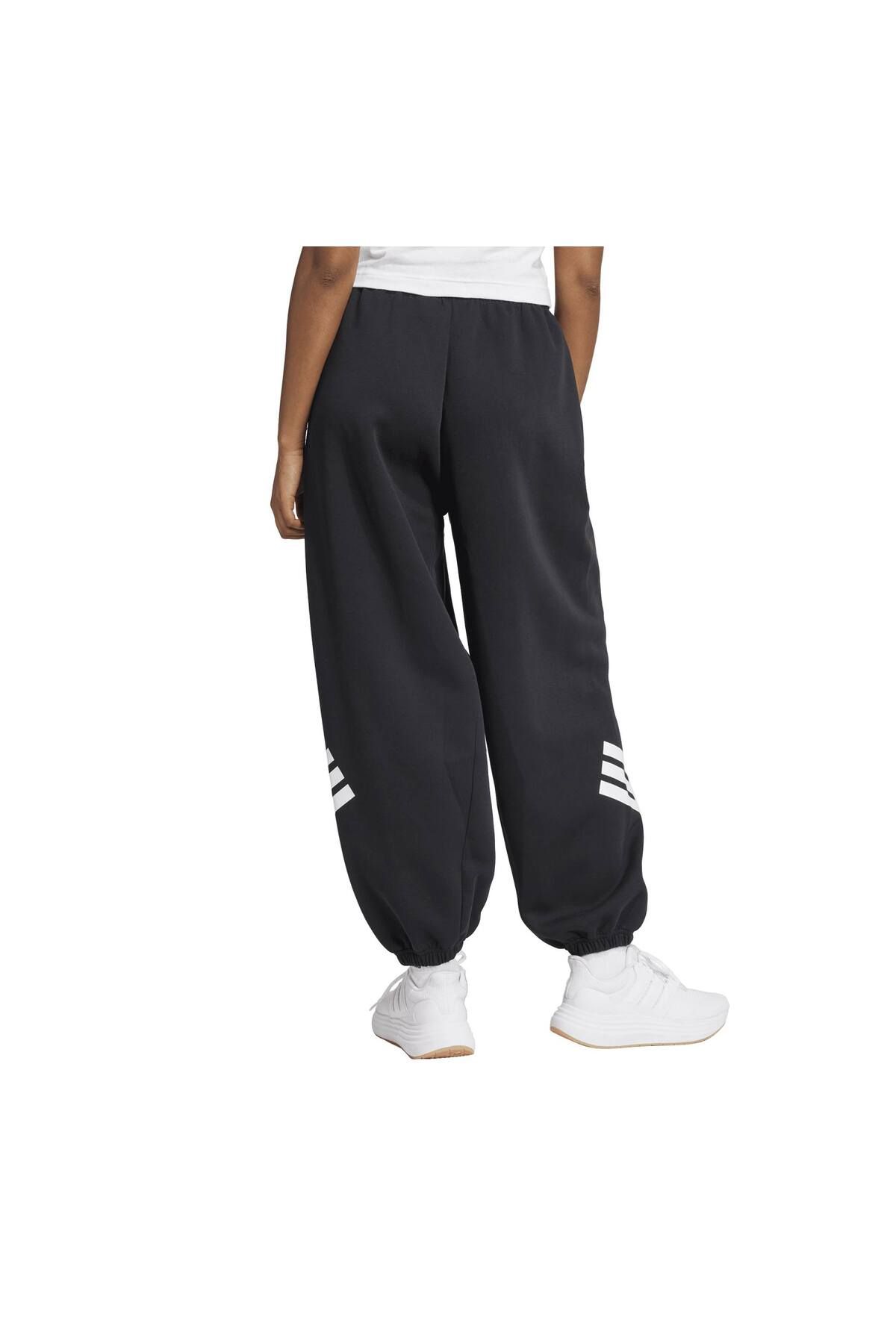 adidas-Adidas W Fi 3S Je0141-K Black Women's Sweatpants 2