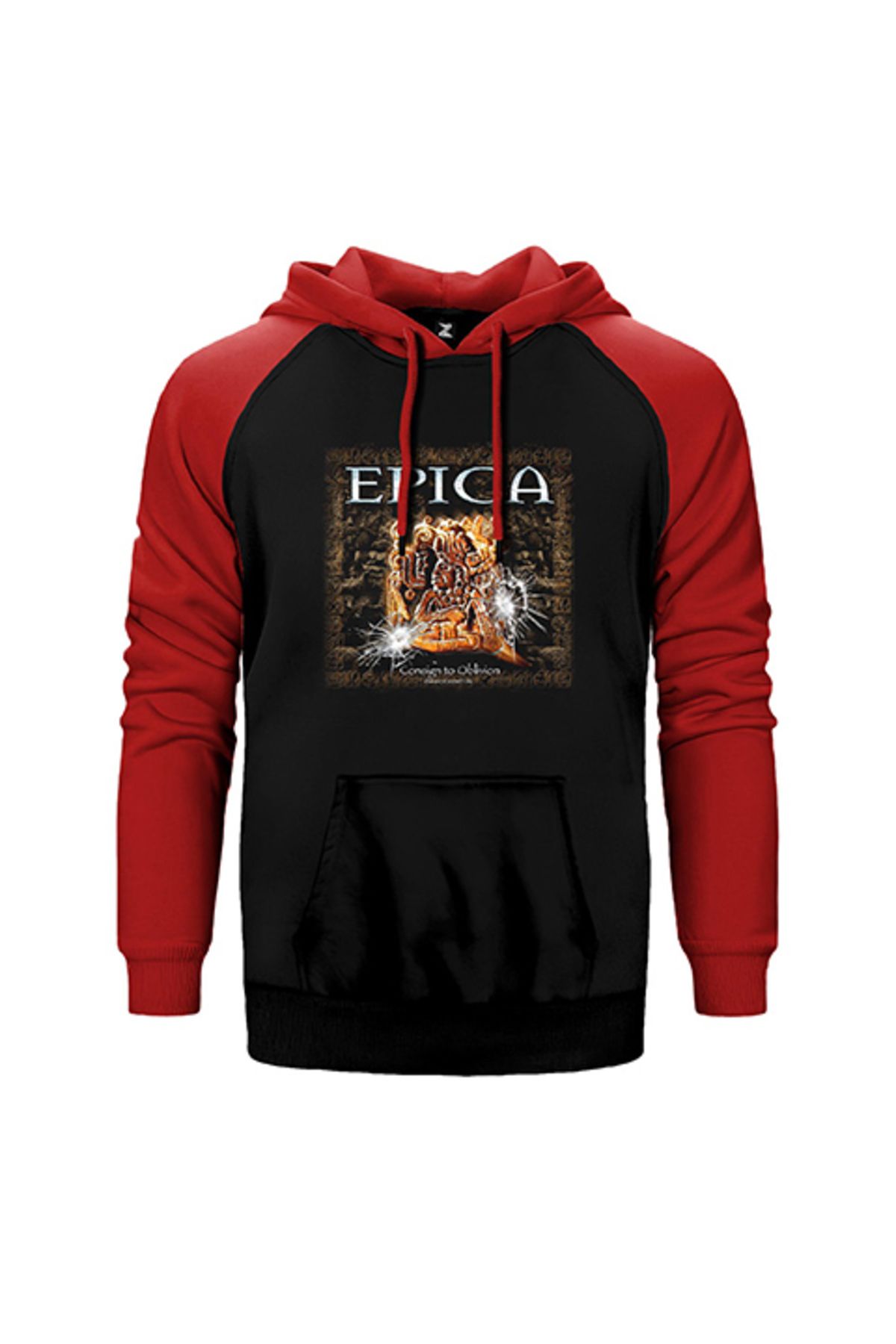 Z zepplin Epica Consign to Oblivion Kırmızı Renk Reglan Kol Kapşonlu Sweatshirt