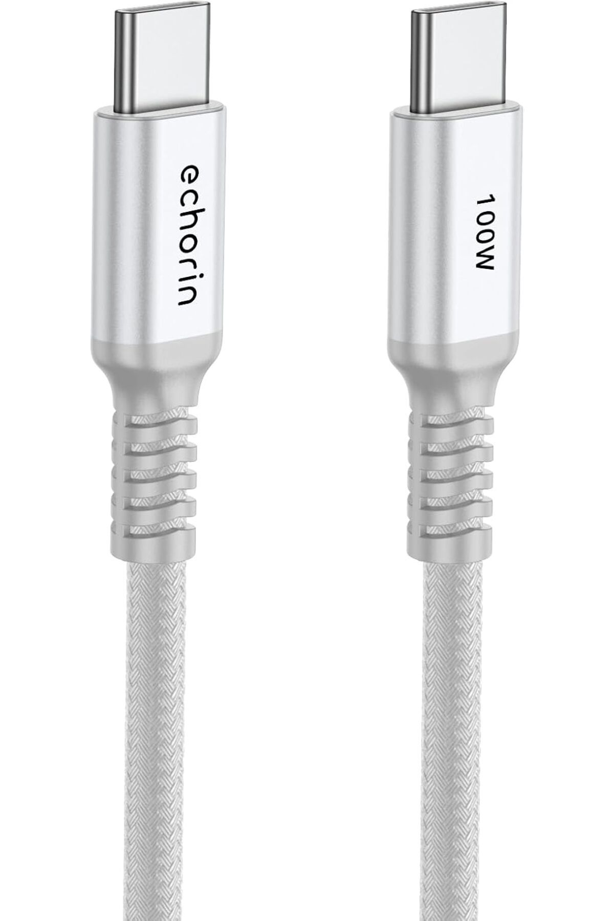 STOREMAX nffashopm Şarj ve Veri Aktarım Kablosu 20V5A, Type C'den Type C'ye, 100W, Çift Kat Örgülü (Gü