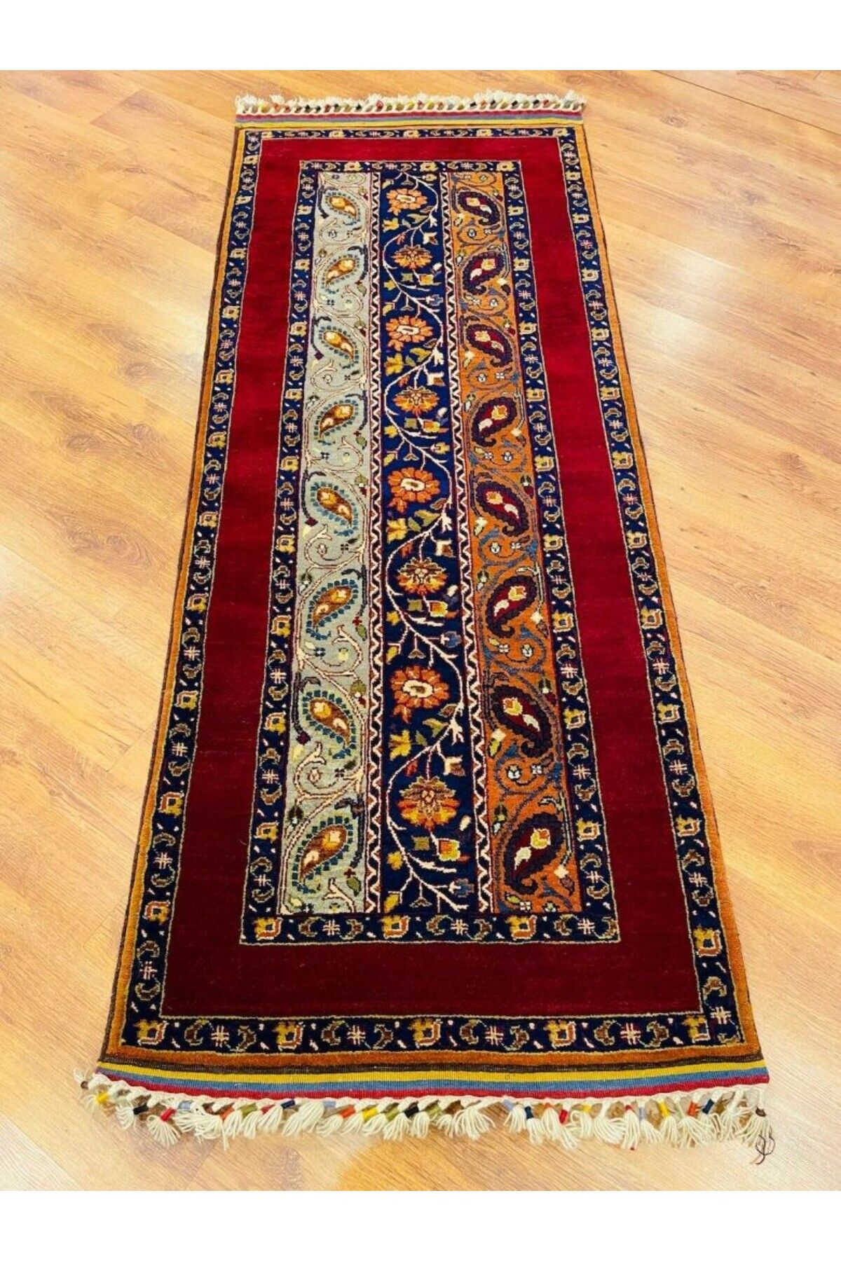 Handmade Geleneksel El Dokuma Sivas Şal Yolluk Halısı (82x200 cm, 1.65 m²)