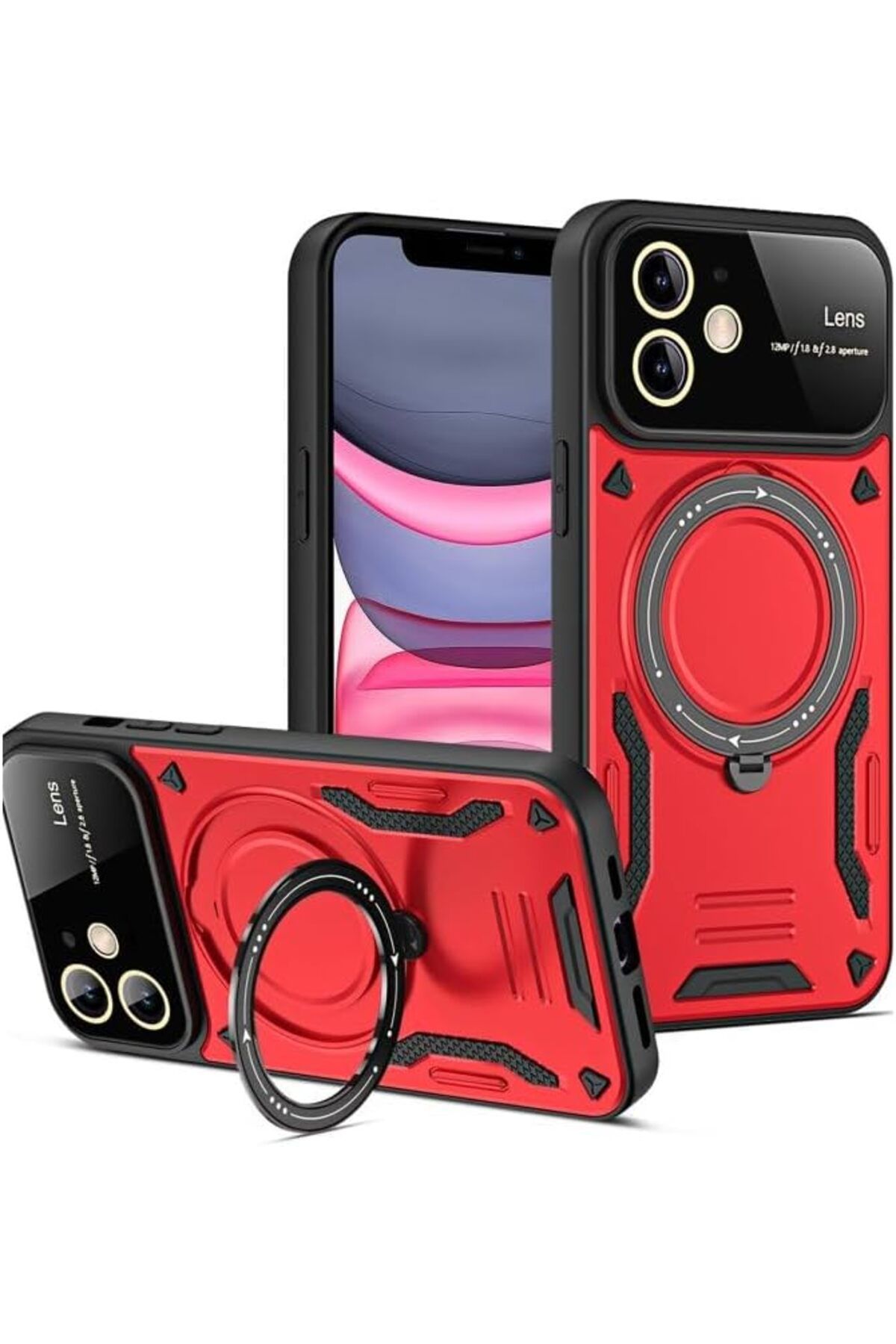 STOREMAX cmllashop iPhone 11 Kılıf Cosanta Kılıf Standlı Kılıf Kamera Lens Koruyuculu Sert Silikon Kı