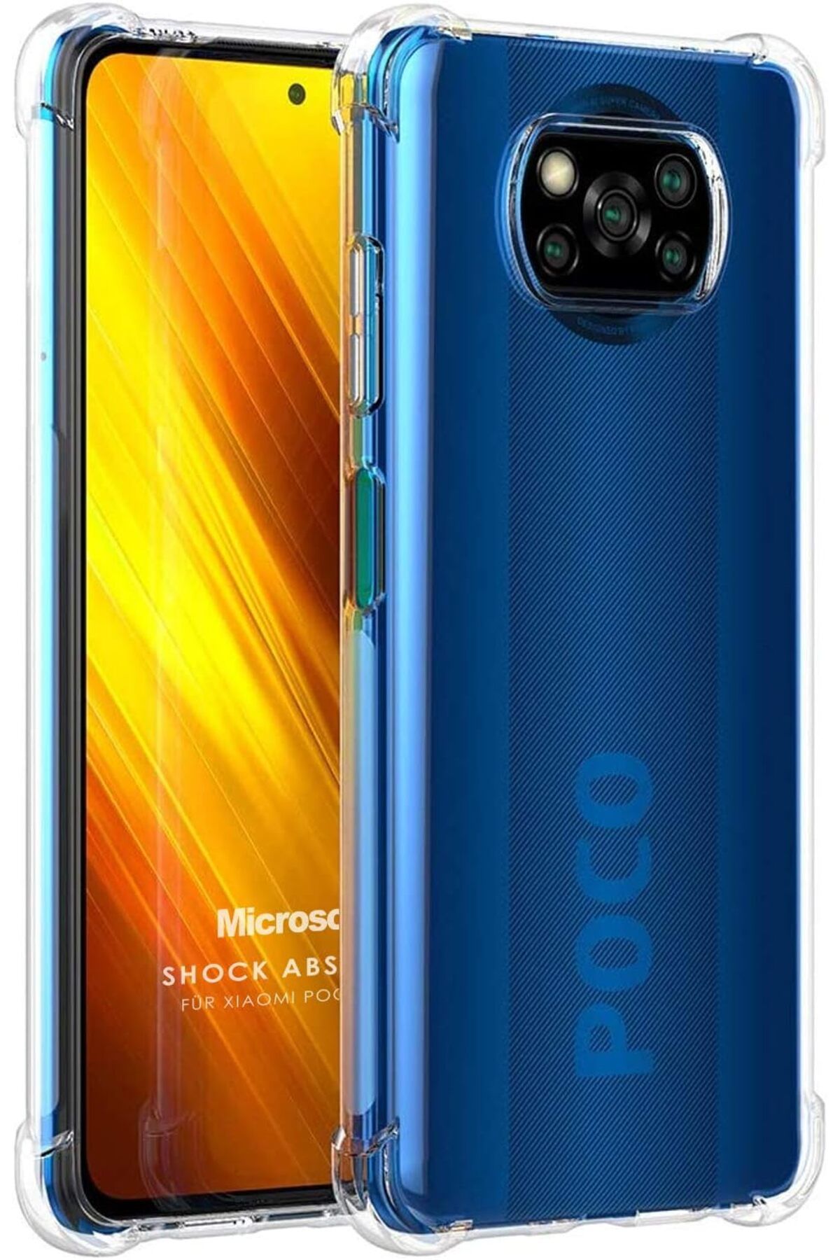 STOREMAX nffashopm Xiaomi Poco X3 Pro için Kılıf Shock Absorbing Şeffaf [Poco X3 Pro ile Uyumlu Kılıf -