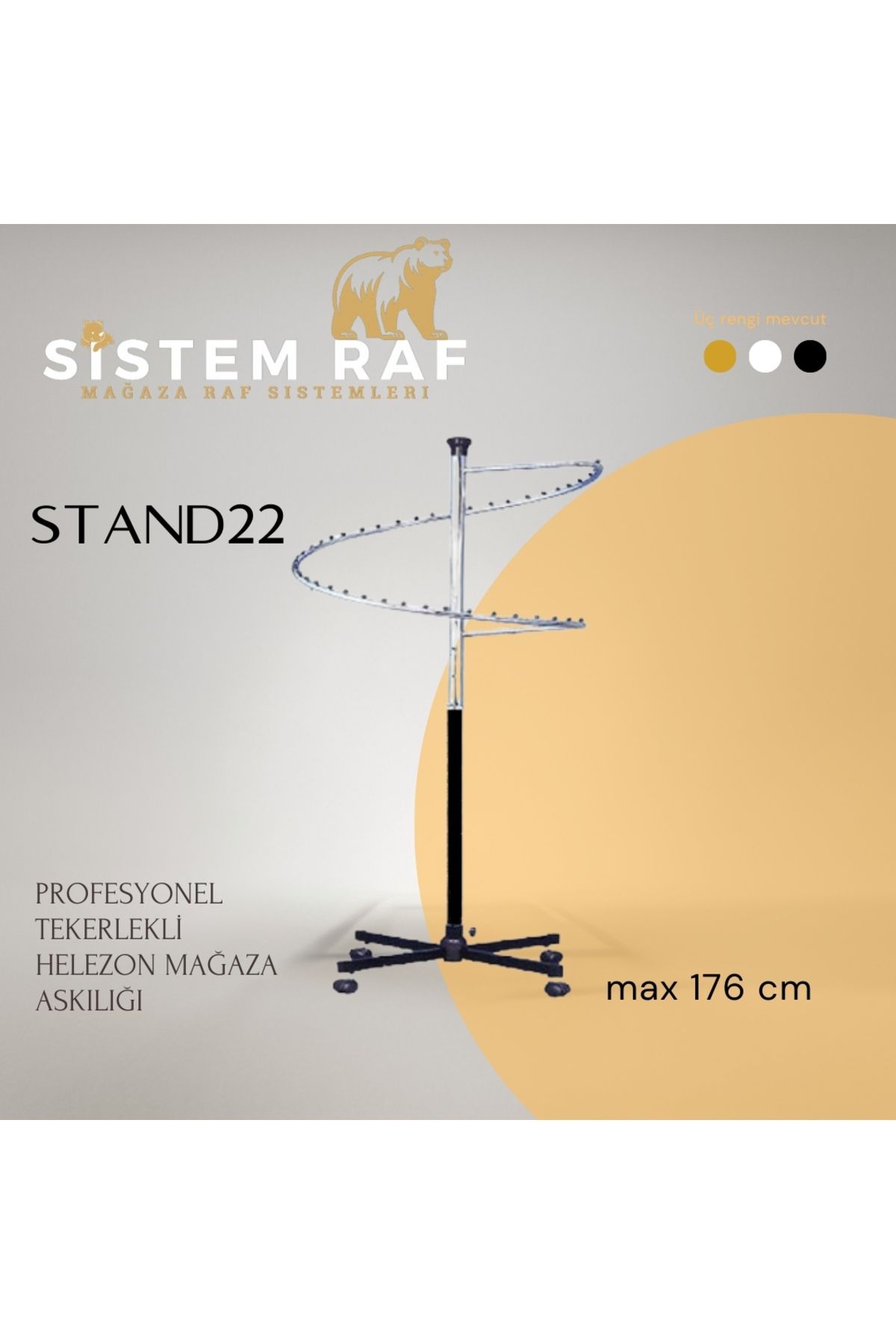 sistem raf Profesyonel Helezon Askılık