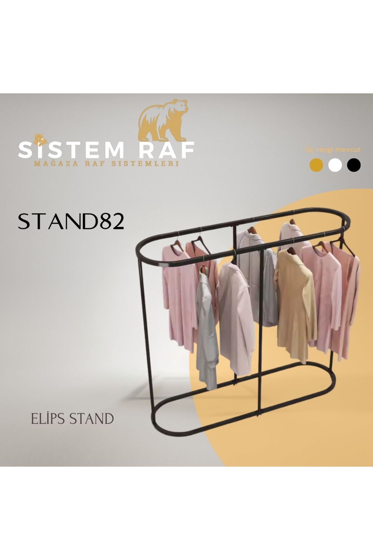 sistem raf Elips Askılık - Orta Stand