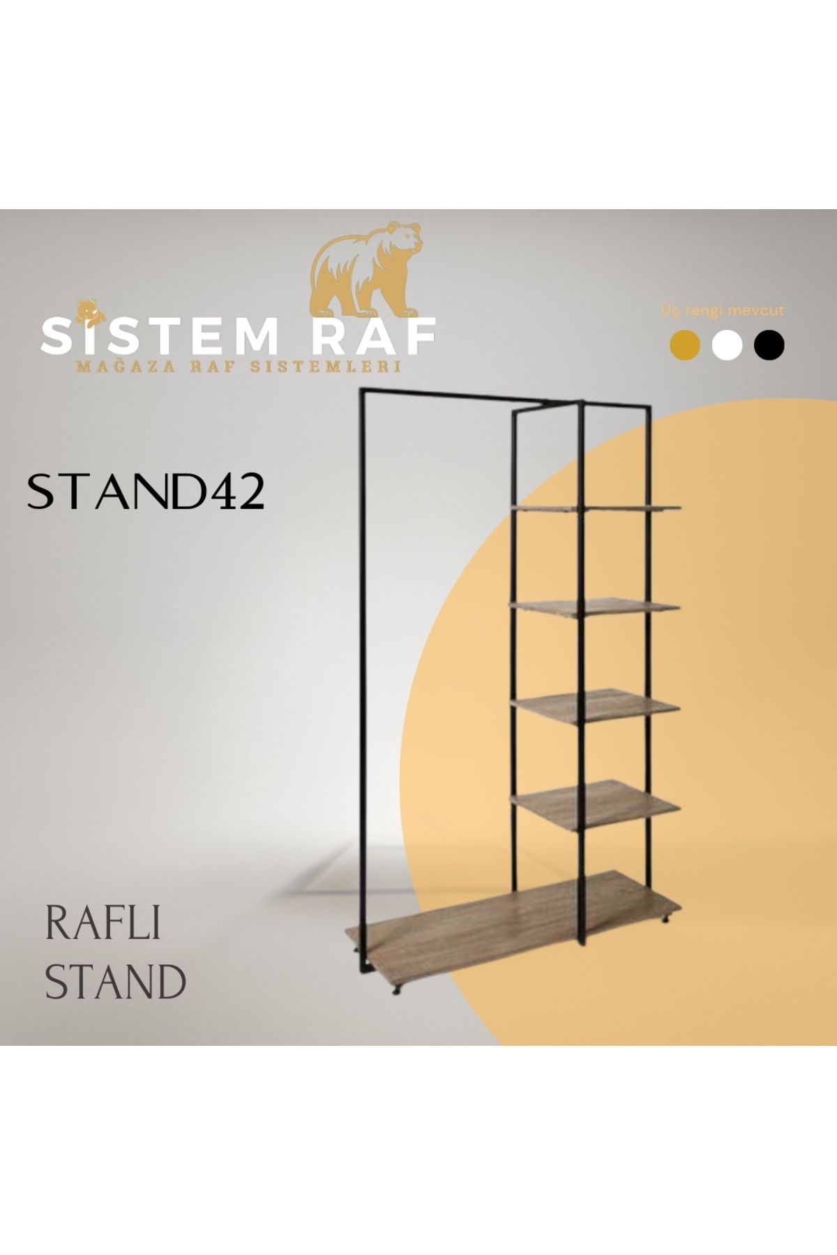 sistem raf Raflı Stand - Askılıklı Raf