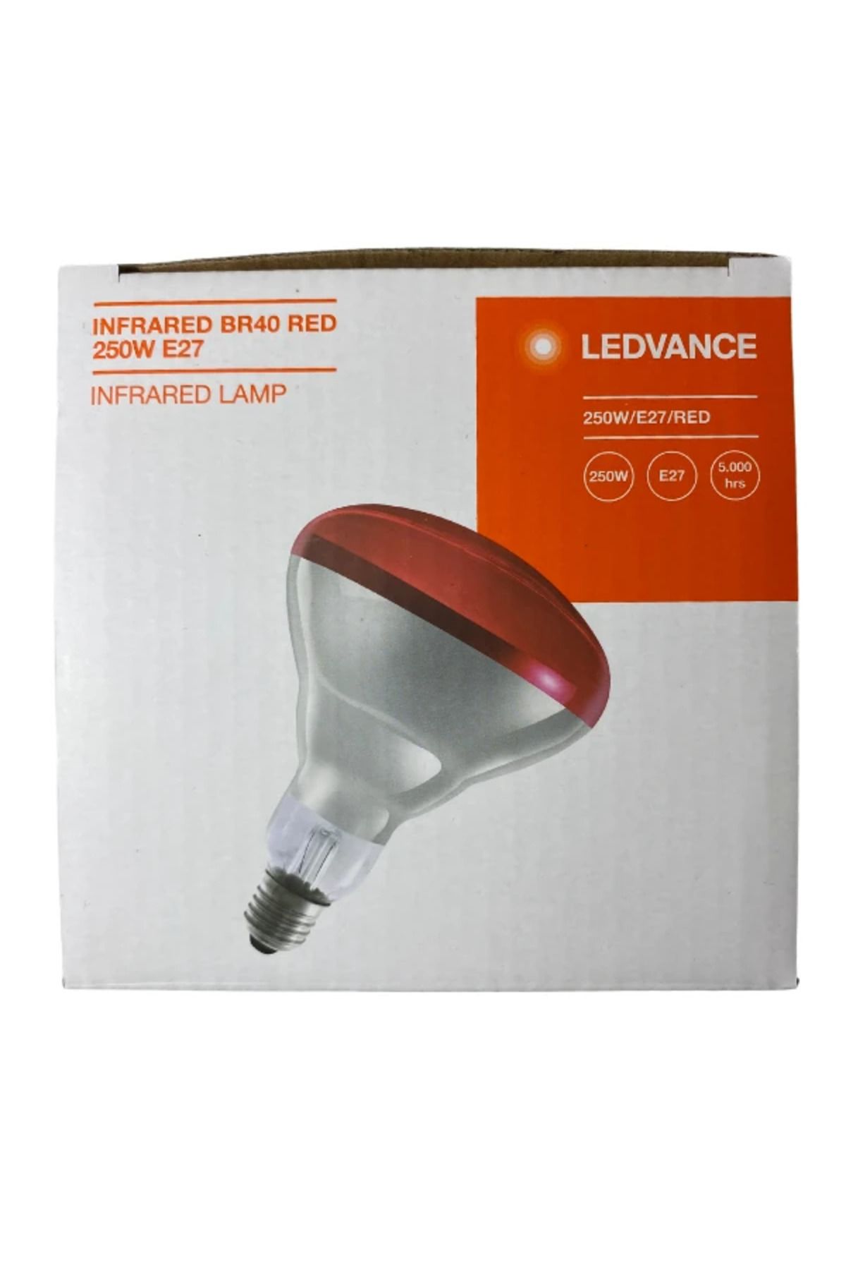 Ledvance 250w Infrared Ampul Br40 E27 Isıtıcılı Lamba Kırmızı Işık