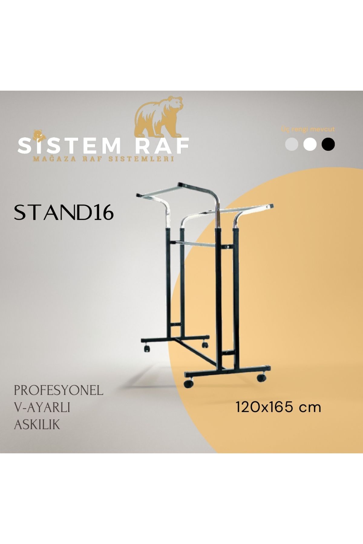 sistem raf Profesyonel V Ayarlı Askılık