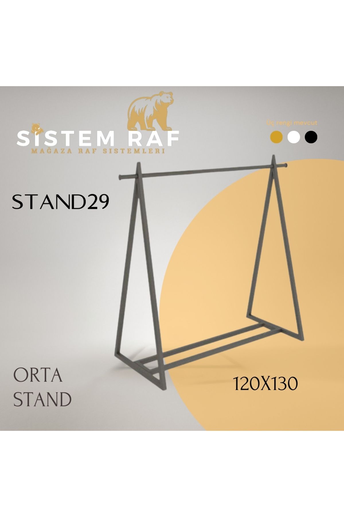 sistem raf A Tipi Orta Stand - Mağaza Raf Askılığı