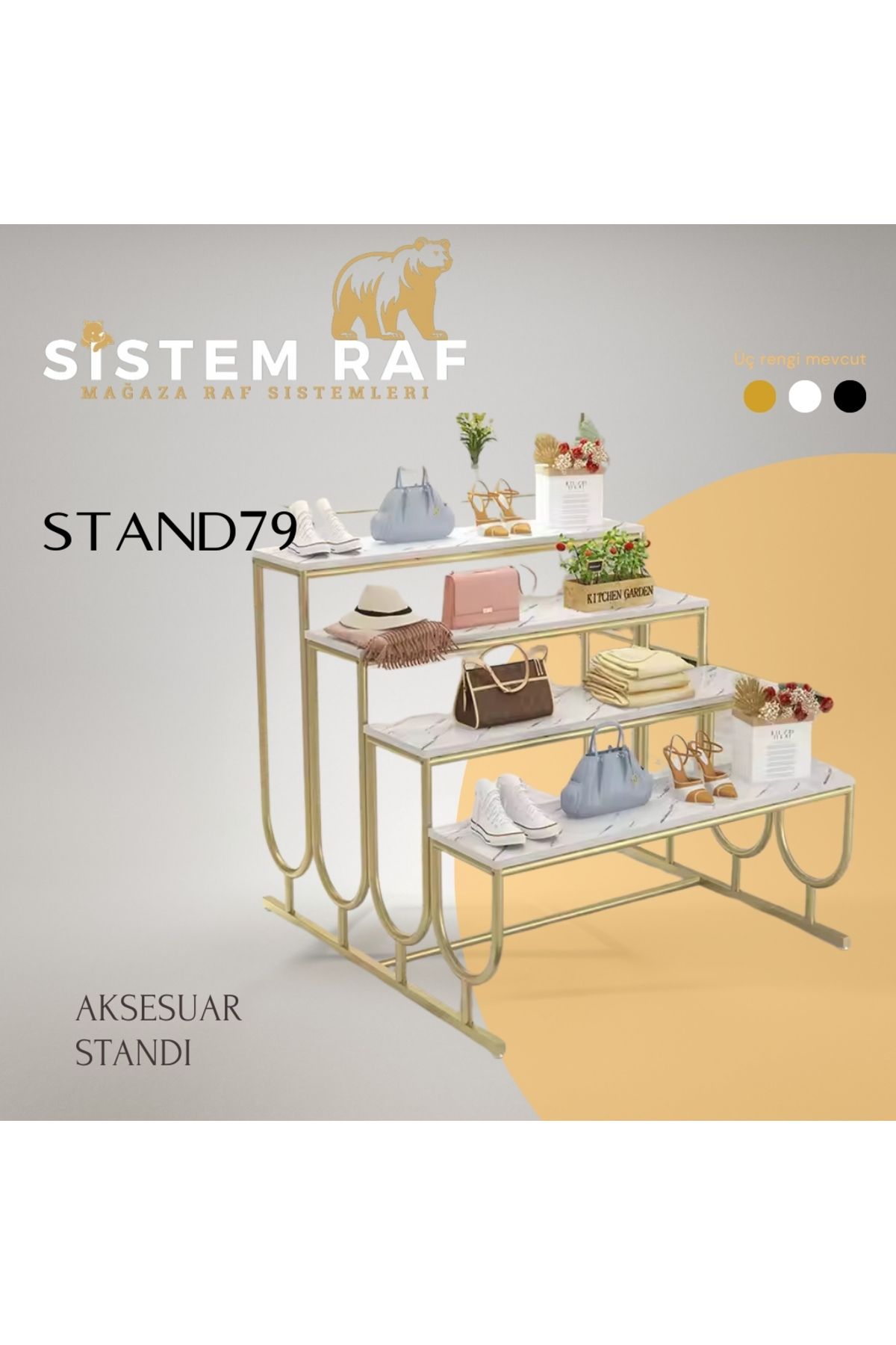 sistem raf Lüks Aksesuar Standı - Çanta Standı