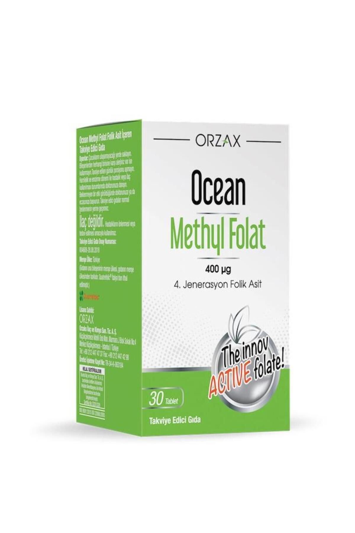 Ocean Orzax Ocean Methyl Folat 400mcg 30 Tablet