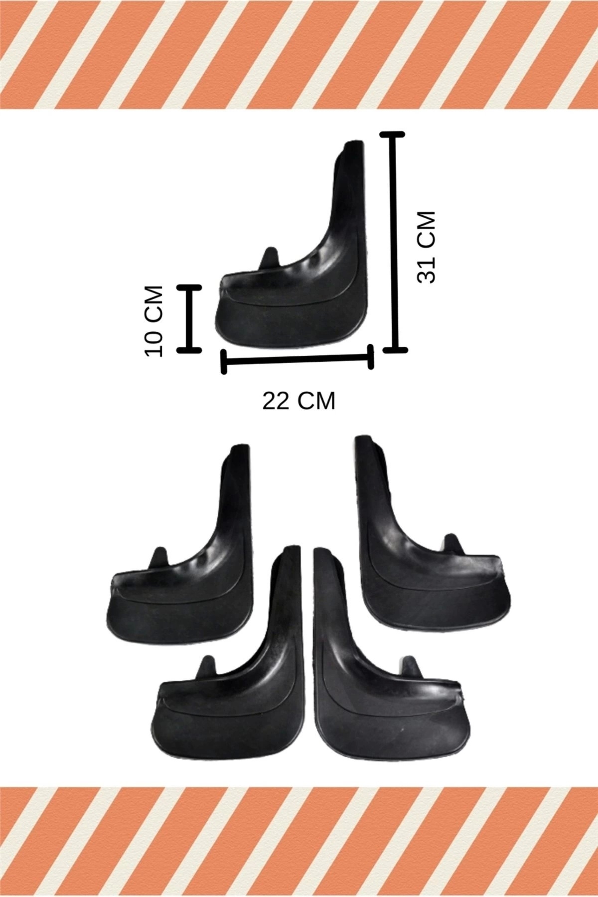 NOVDES-Hg Kia Pıcanto Racing Written 4-Piece Leggings Mudguard Mudguard 2